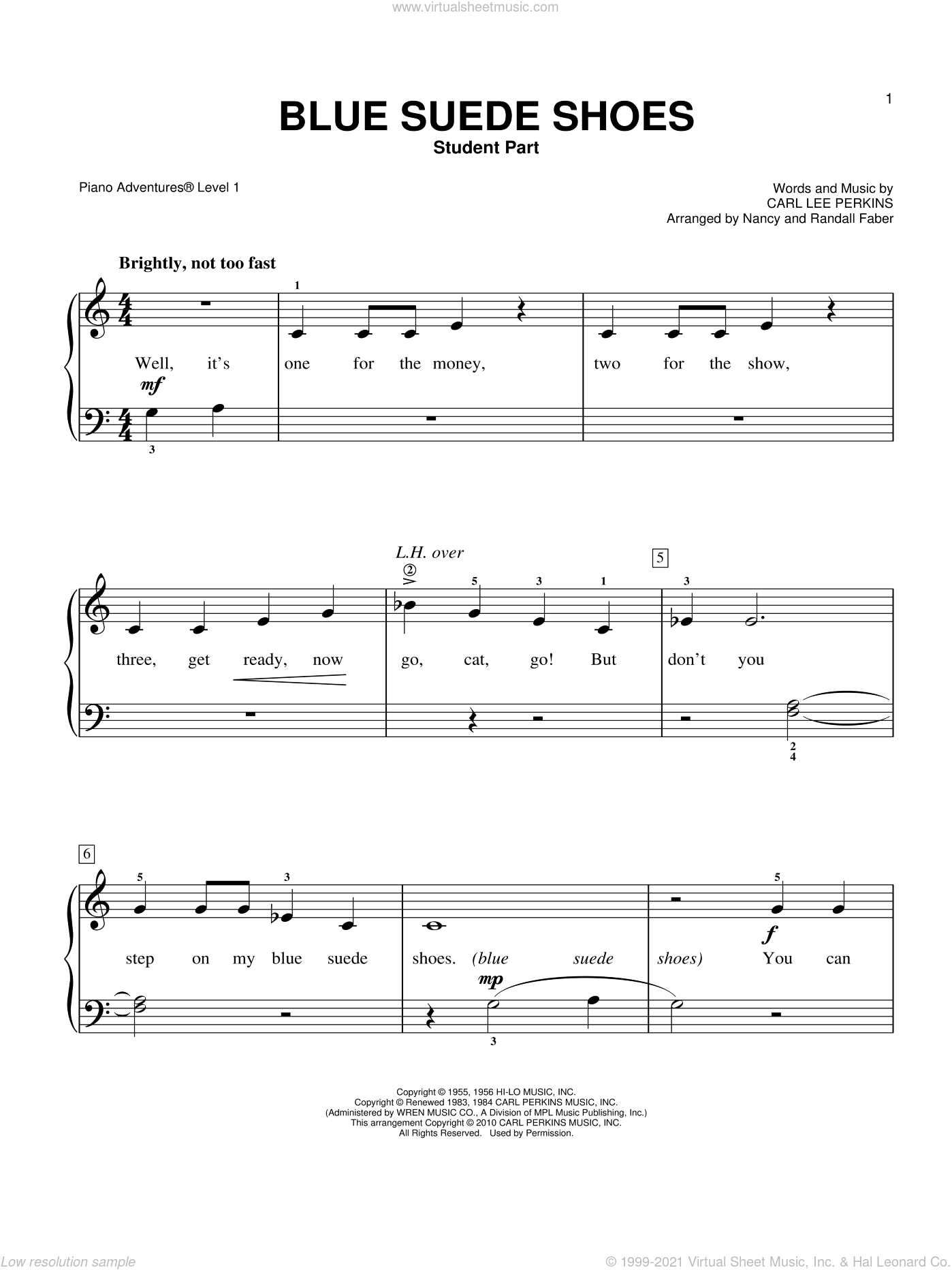 Blue Suede Shoes Intermediateadvanced Sheet Music For Piano Solo 4590