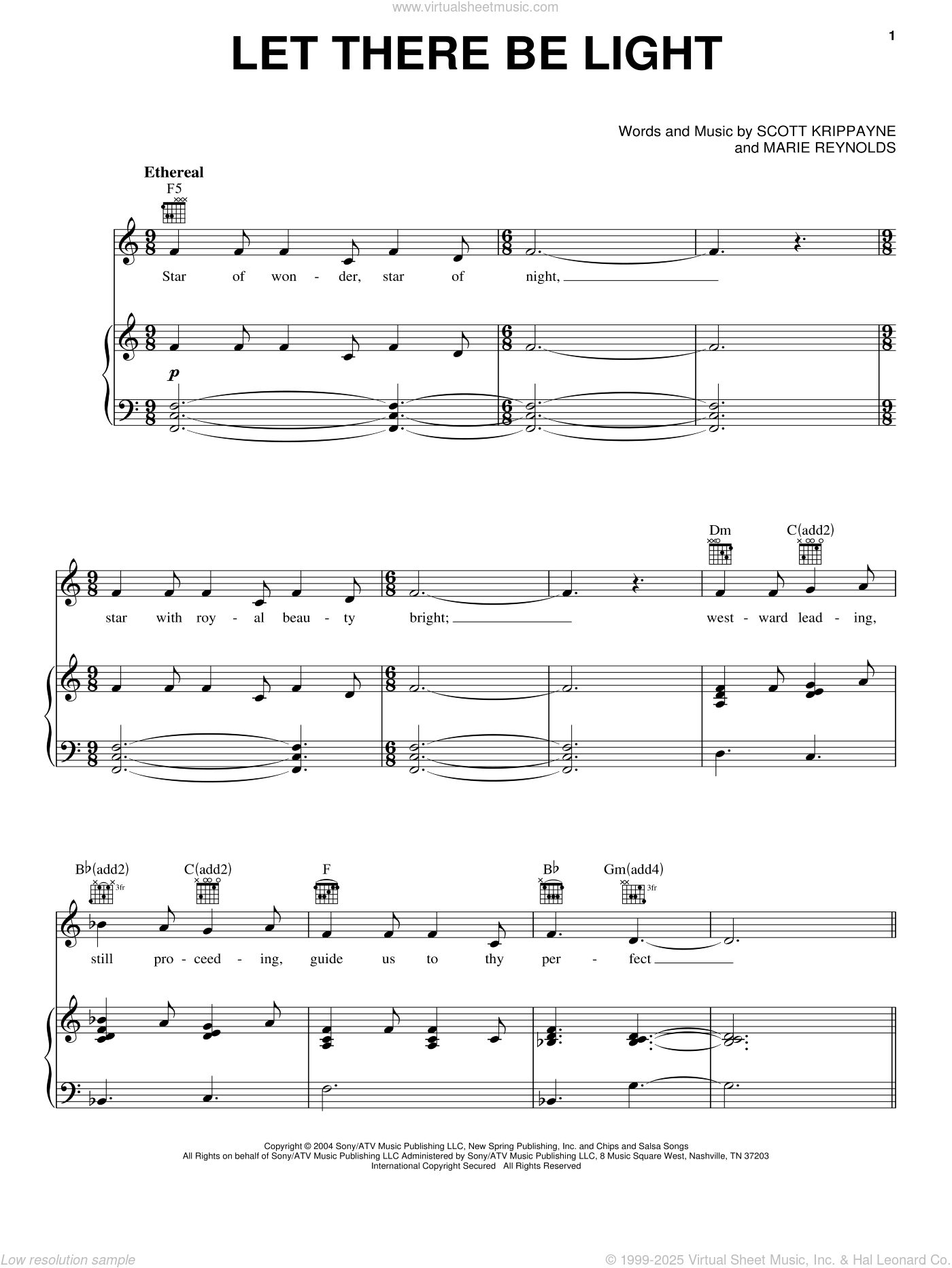 Point Of Grace: Let There Be Light sheet music for voice, piano or guitar