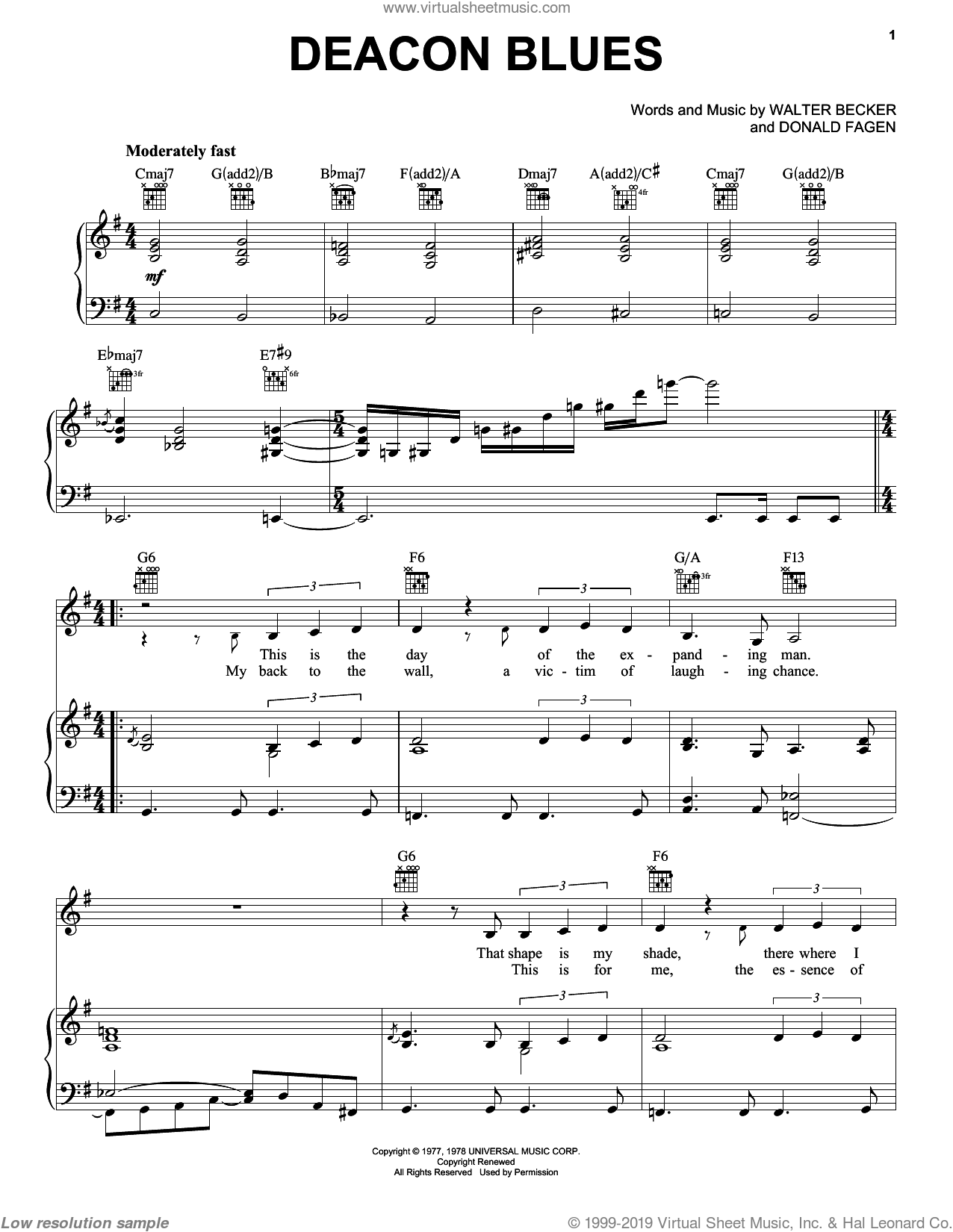 Dan Deacon Blues Sheet Music For Voice Piano Or Guitar Pdf