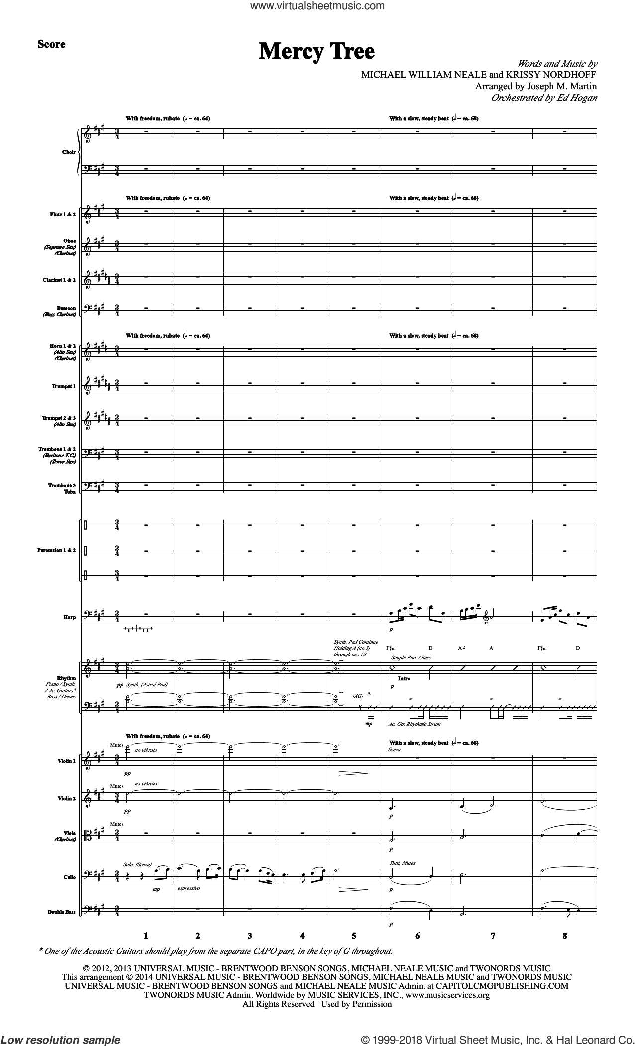 Mercy Tree sheet music (complete collection) for orchestra/band