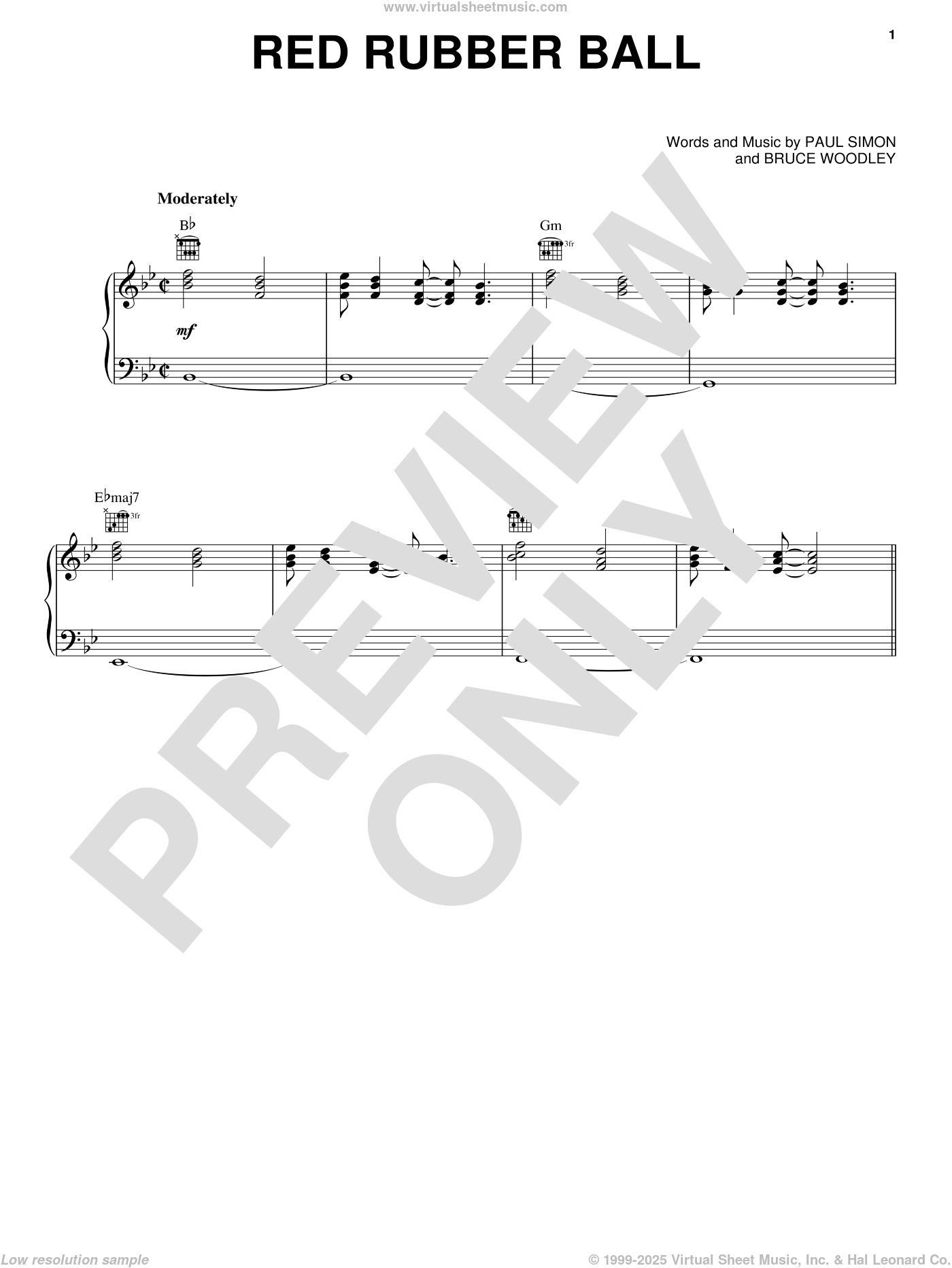 Cyrkle Red Rubber Ball sheet music for voice, piano or guitar