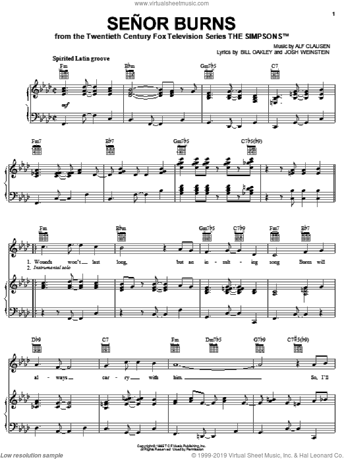 The Amendment Song sheet music for voice, piano or guitar (PDF)