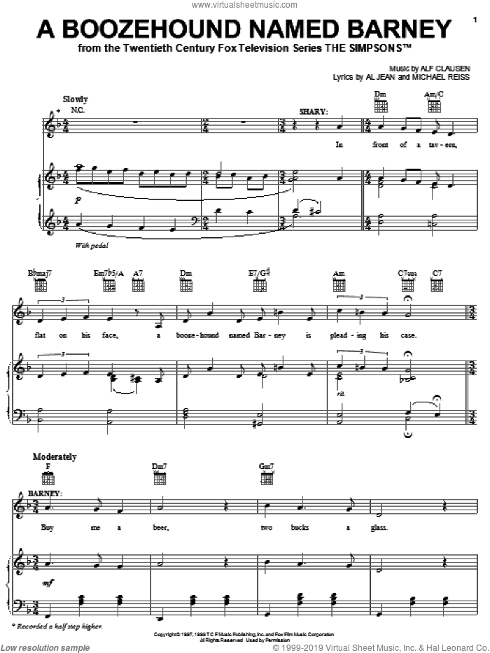 The Amendment Song sheet music for voice, piano or guitar (PDF)