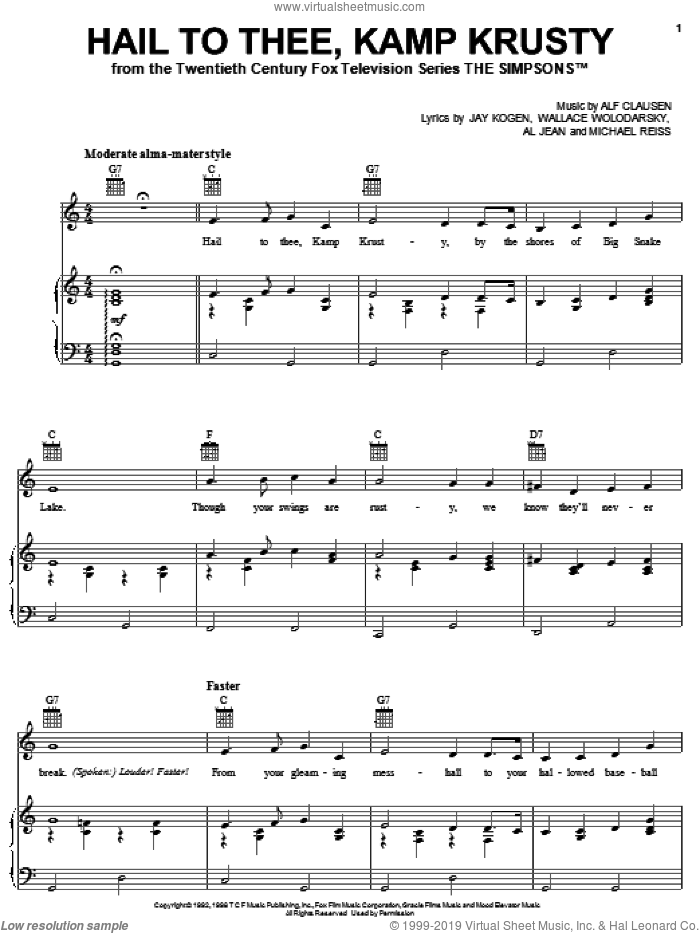 The Amendment Song sheet music for voice, piano or guitar (PDF)