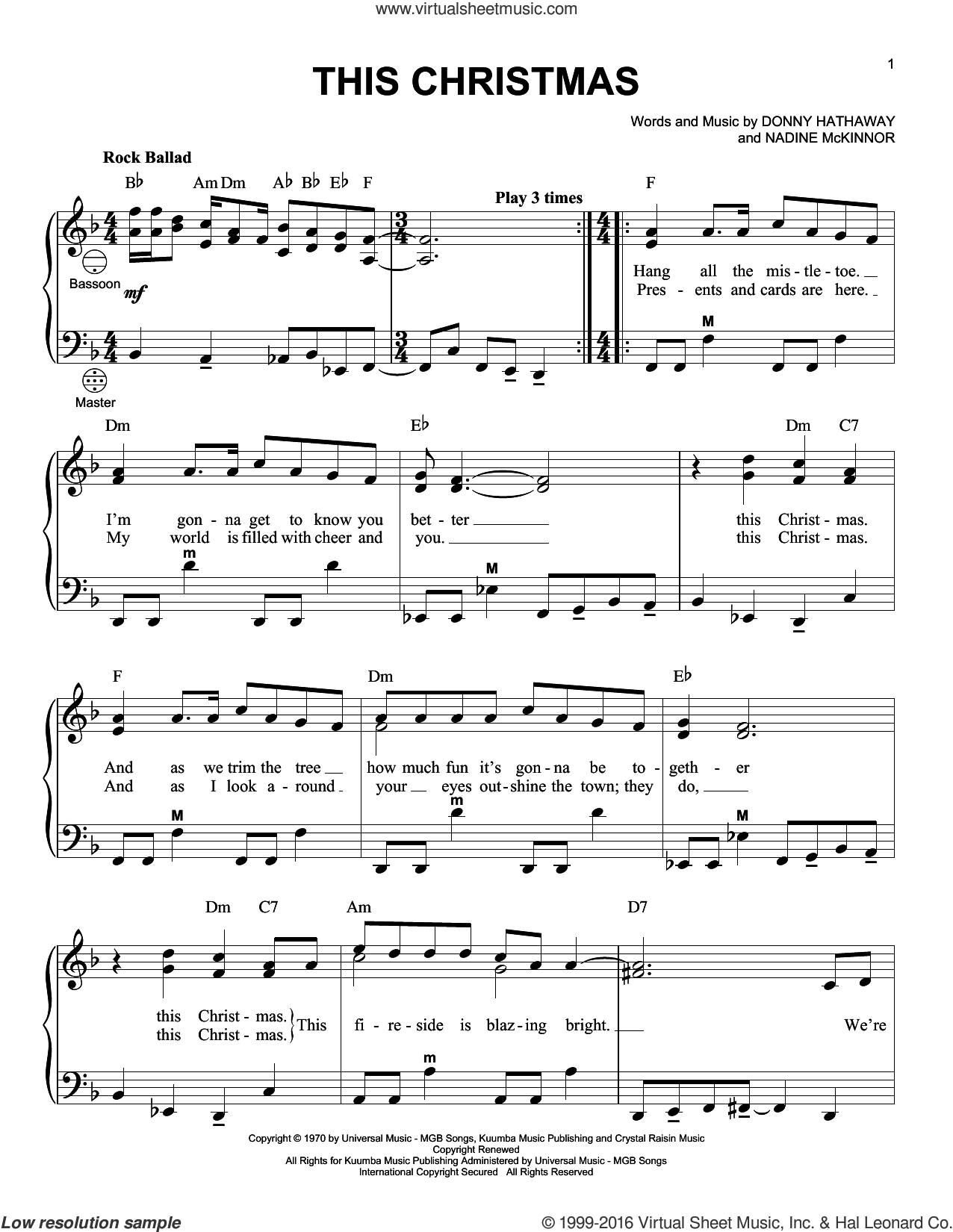 This Christmas sheet music for accordion (PDF-interactive)