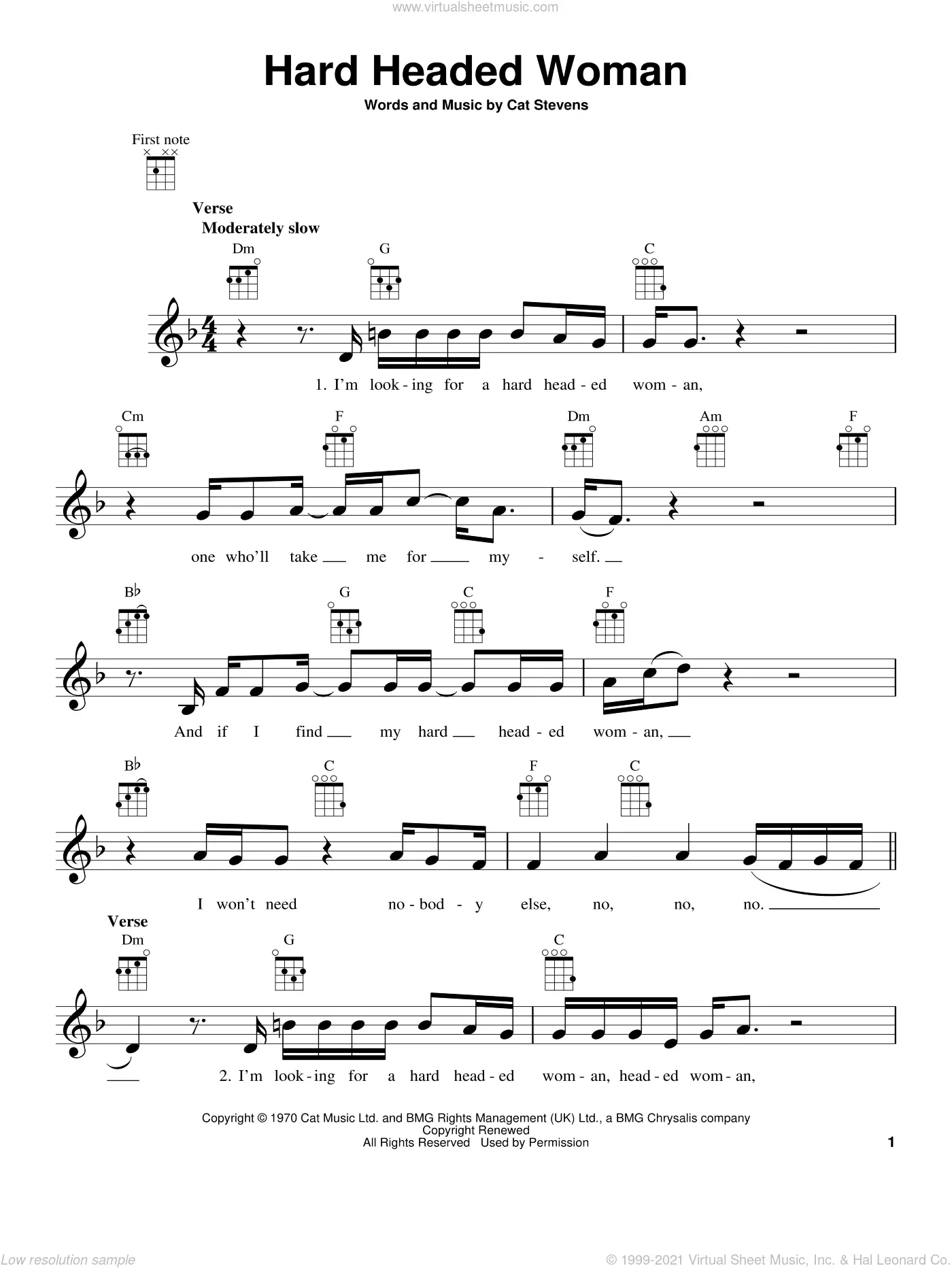 Cat Stevens Sheet Music To Download And Print