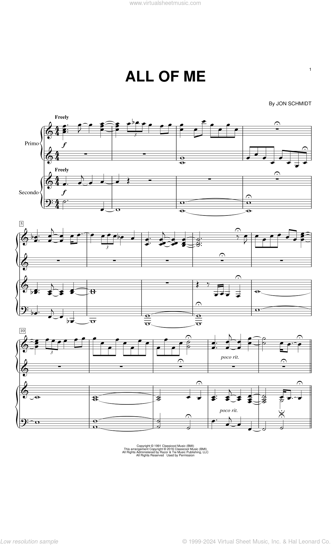 Guys All Of Me Sheet Music For Piano Four Hands Pdf