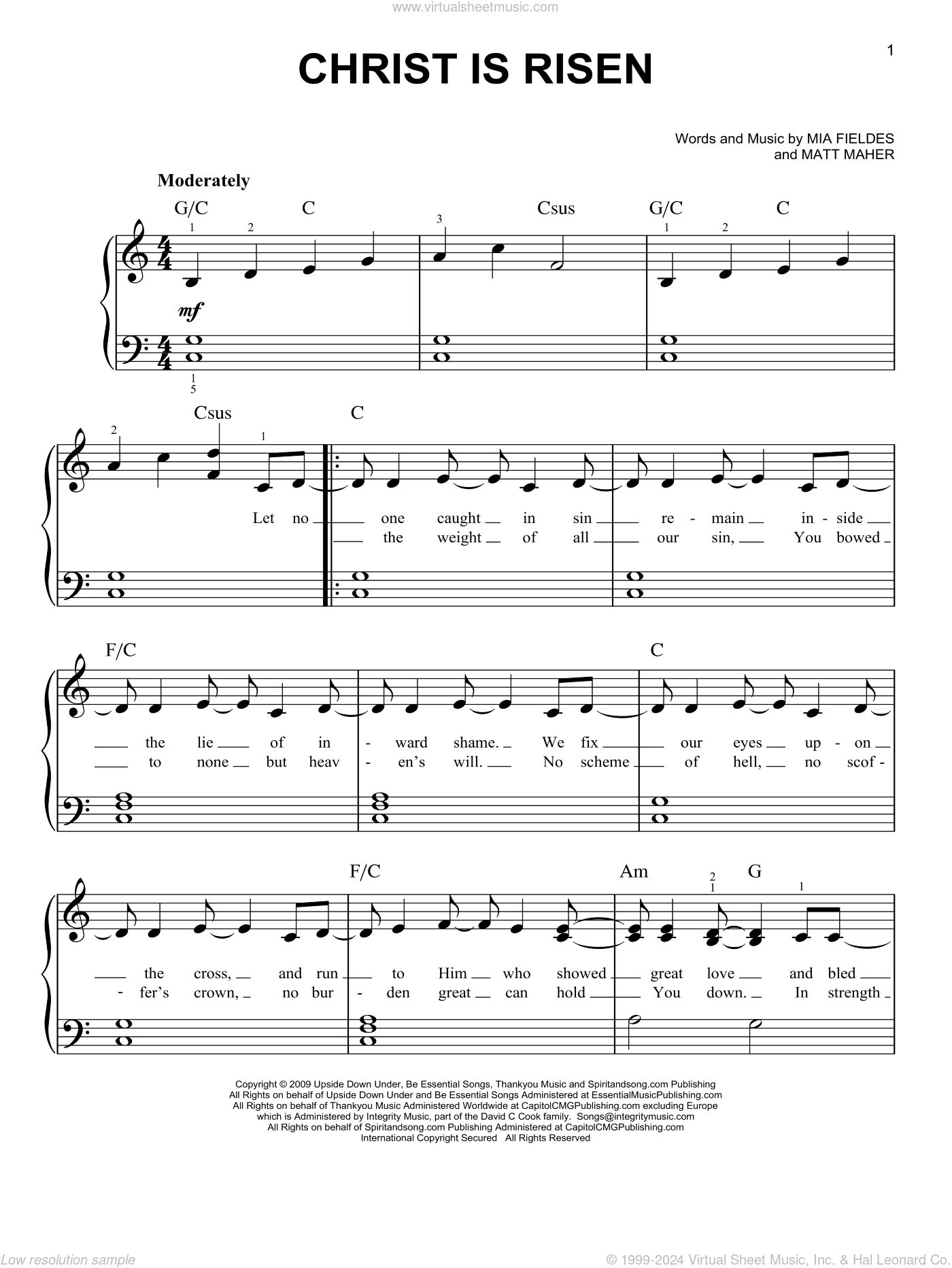 Free Matt Maher sheet music  Download PDF or print on