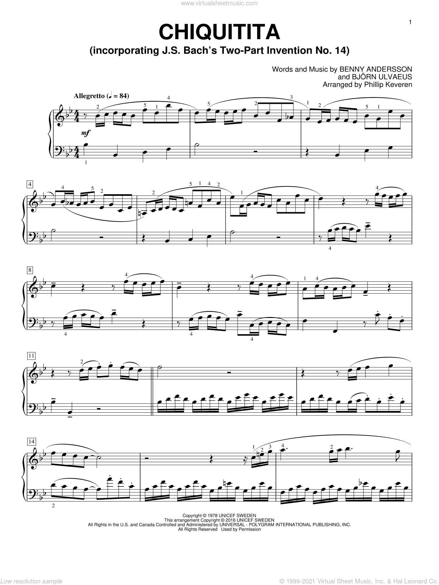 Andersson Chiquitita Sheet Music For Piano Solo Pdf Chiquitita tell me what's wrong. andersson chiquitita sheet music for piano solo pdf