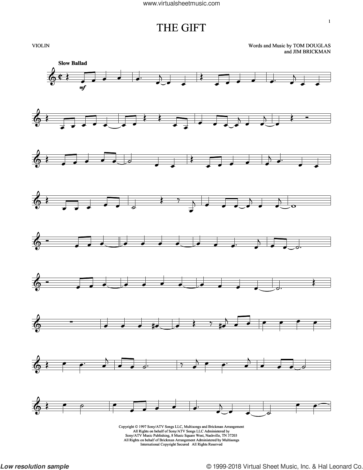 Simple Gifts Sheet music for Violin (Solo)