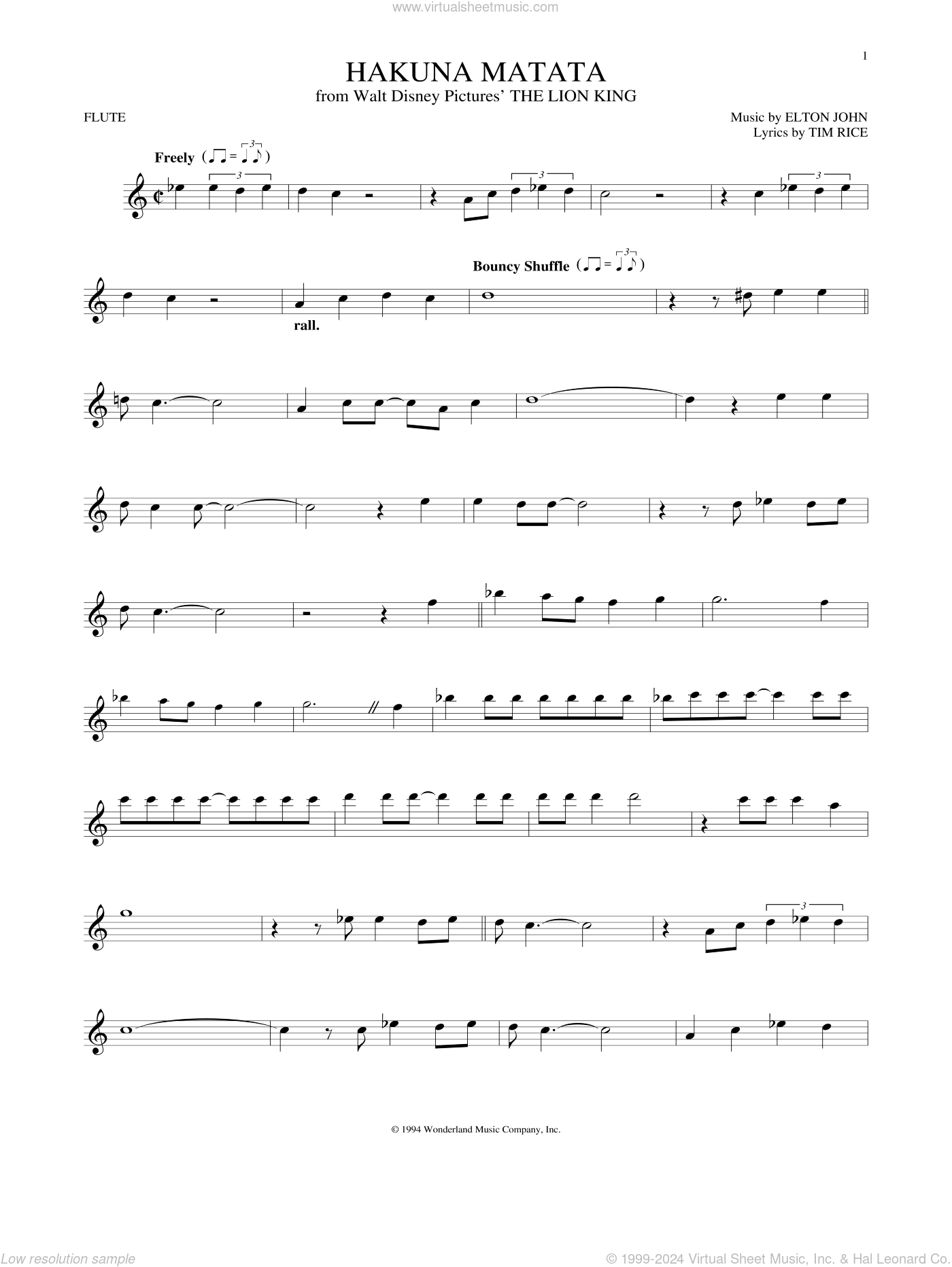 hakuna-matata-from-the-lion-king-sheet-music-for-flute-solo for Free Printable Disney Sheet Music Flute Hakuna Matata (from The Lion King) sheet music for flute solo for Free Printable Disney Sheet Music Flute