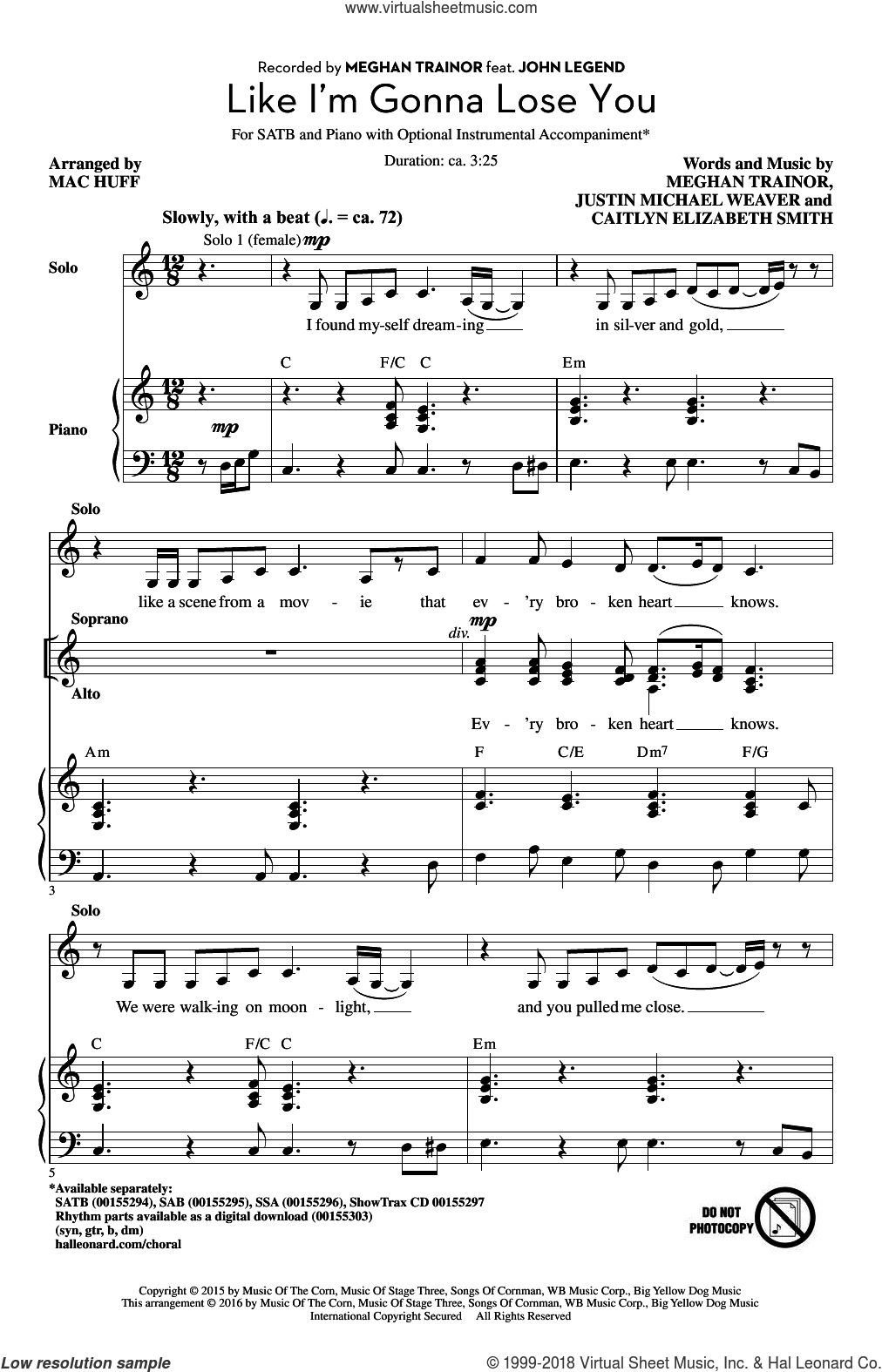 Meghan Trainor; John Legend like i'm gonna lose you. Meghan Trainor like i'm gonna lose you. Meghan Trainor - like im gonna lose you. Are you with me Ноты для фортепиано.