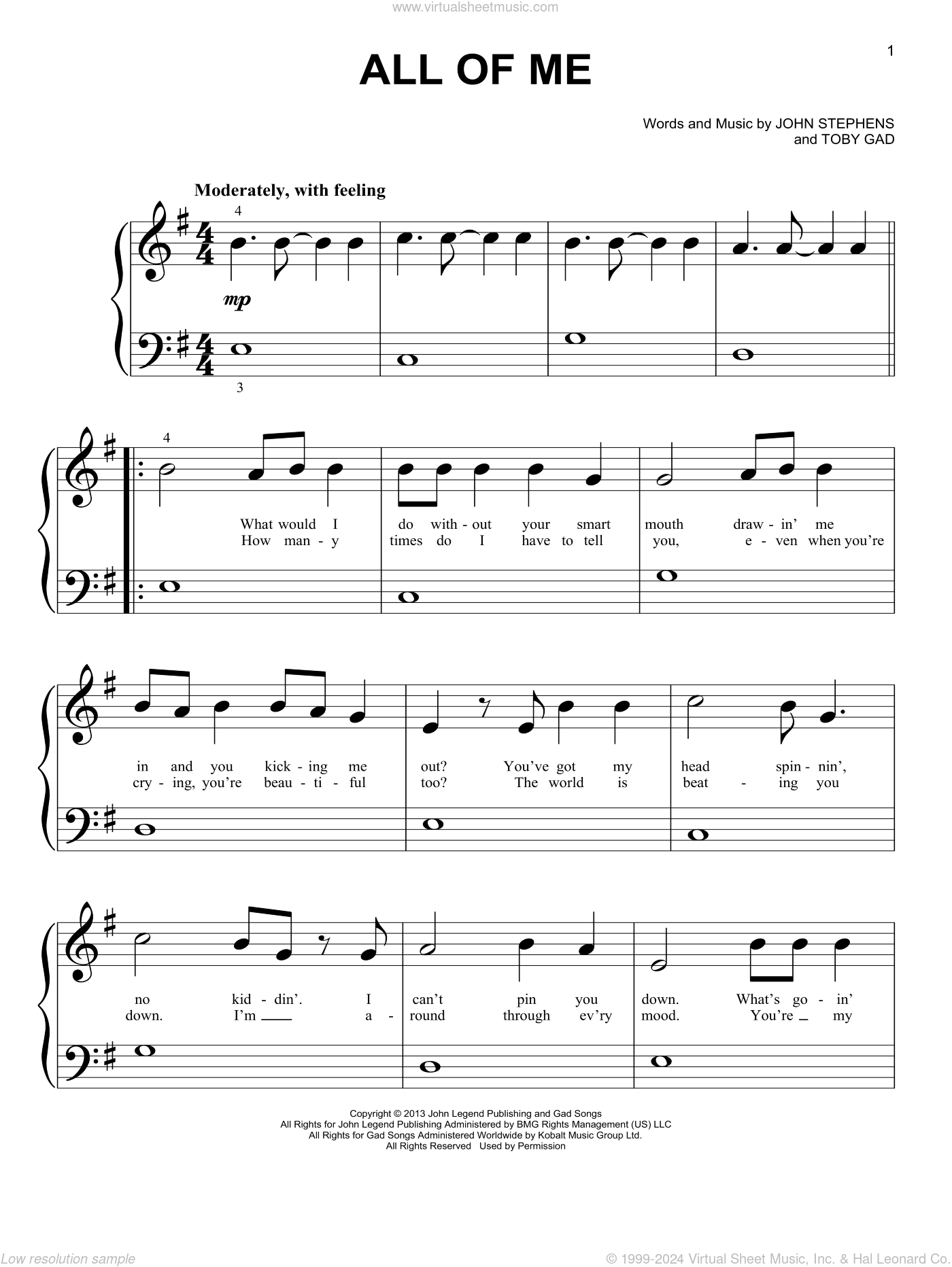 Breathtaking all of me easy piano sheet music free printable | Jackson