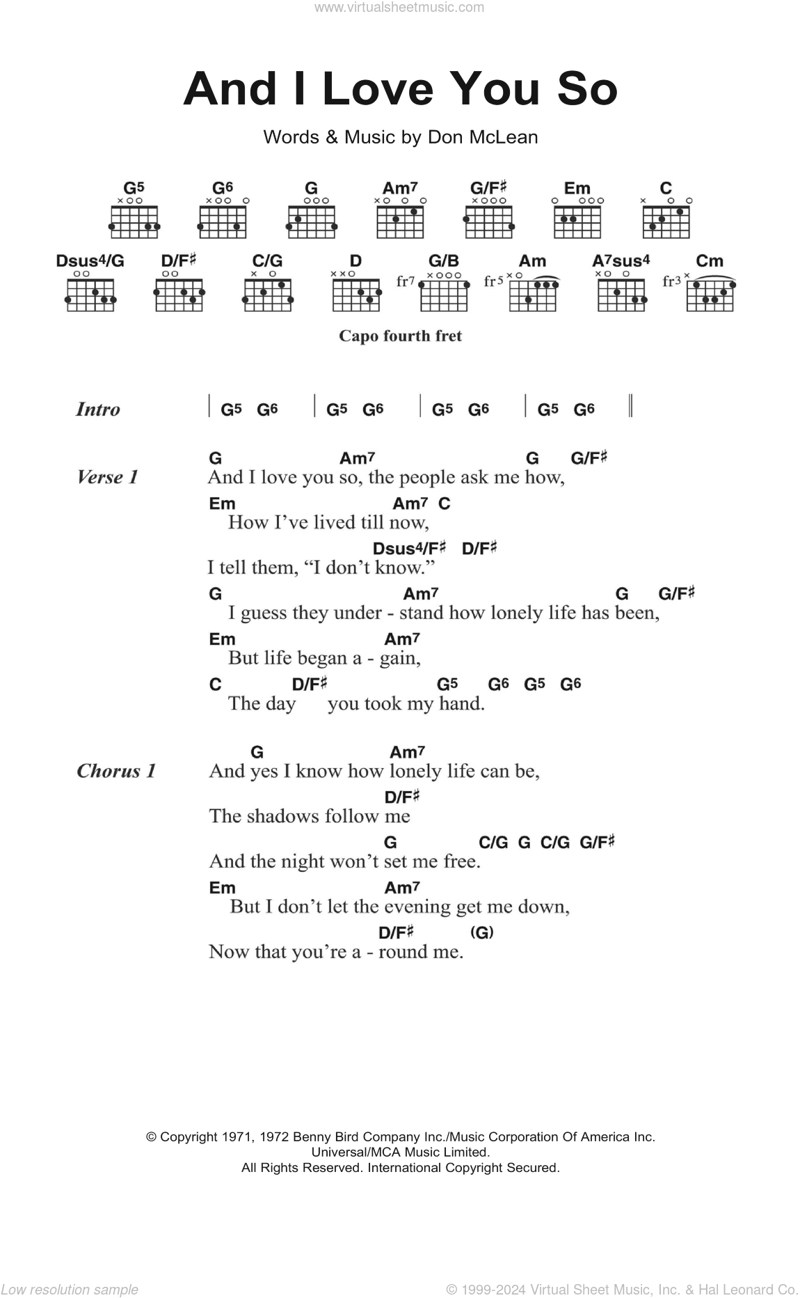 you and i easy guitar chords