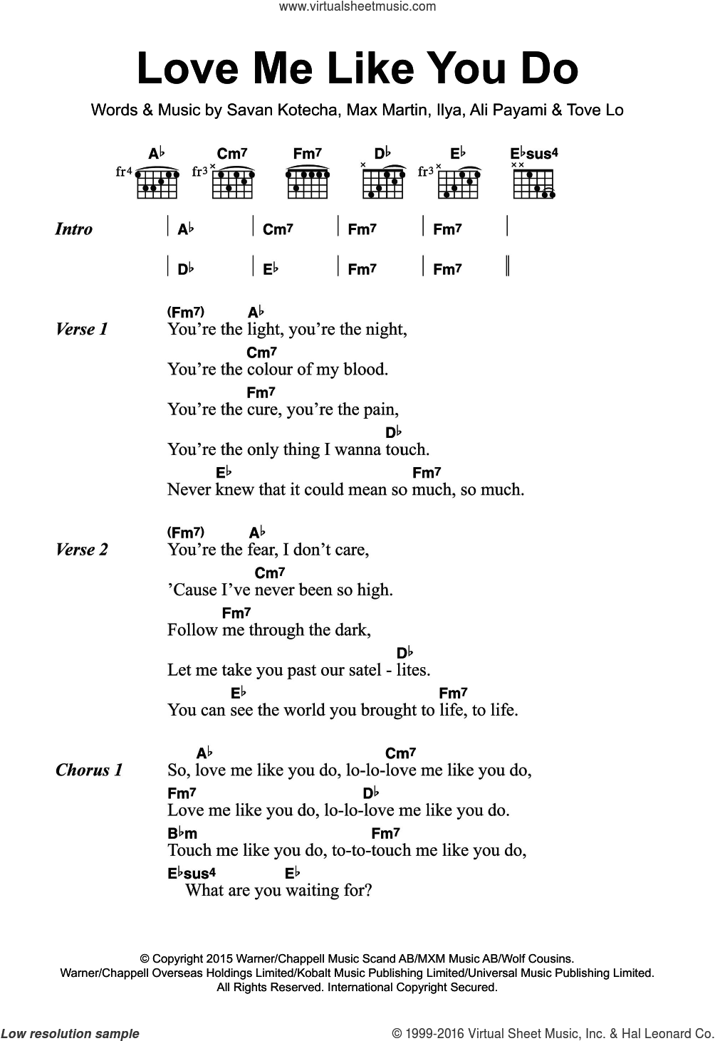 love me do guitar chords