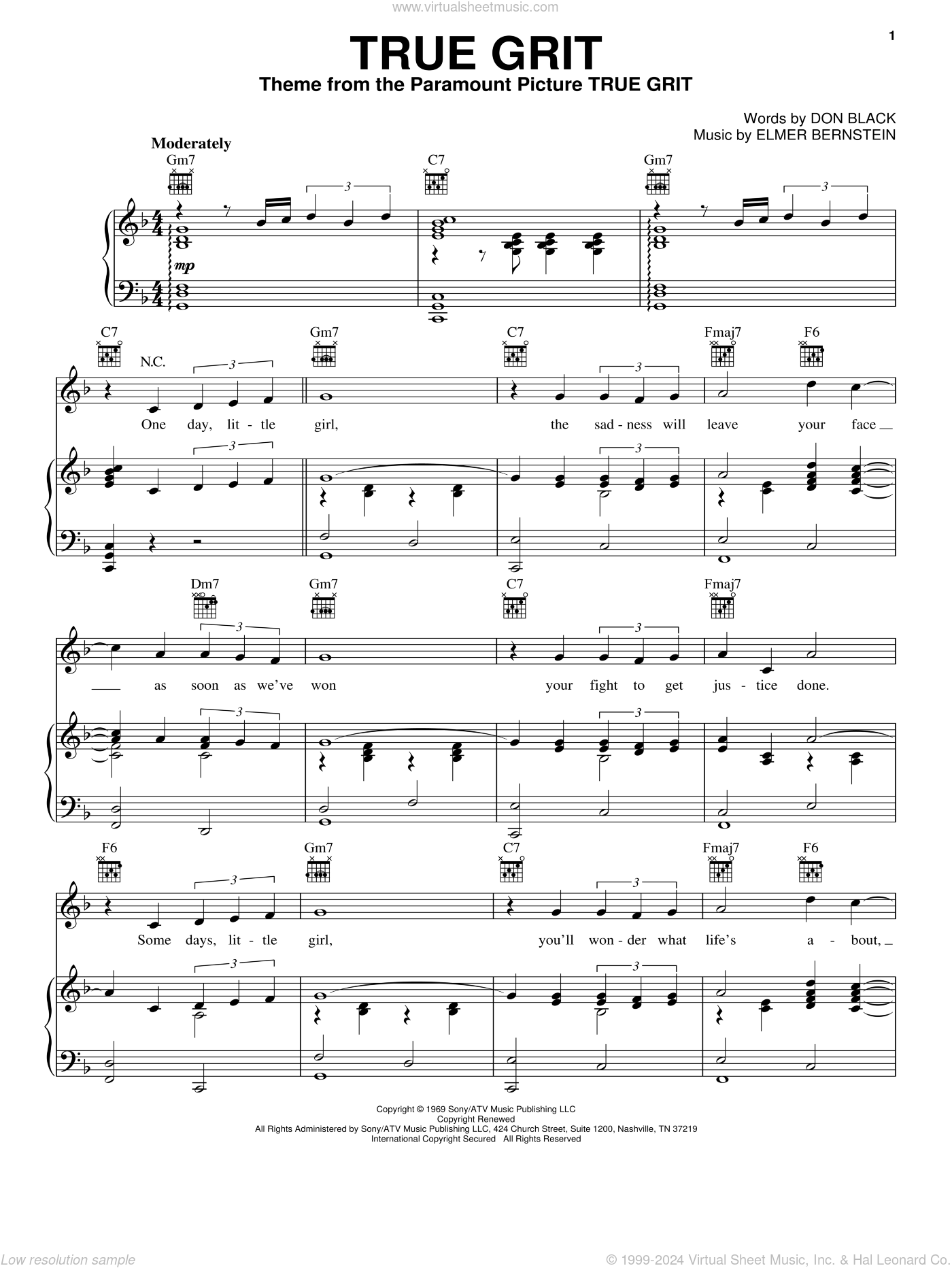 Digital sheet music for voice, piano or guitar NOTE: Chords, lead sheet ind...