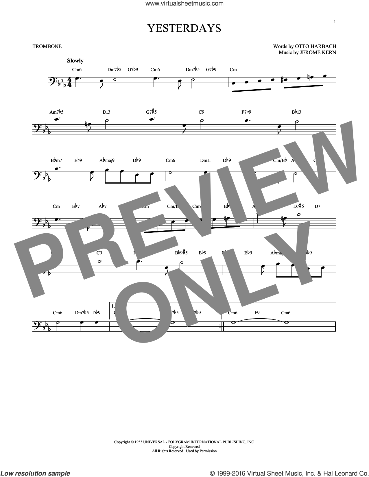 A Dama de Vermelho - Bruno & Marrone Sheet music for Trombone (Solo)