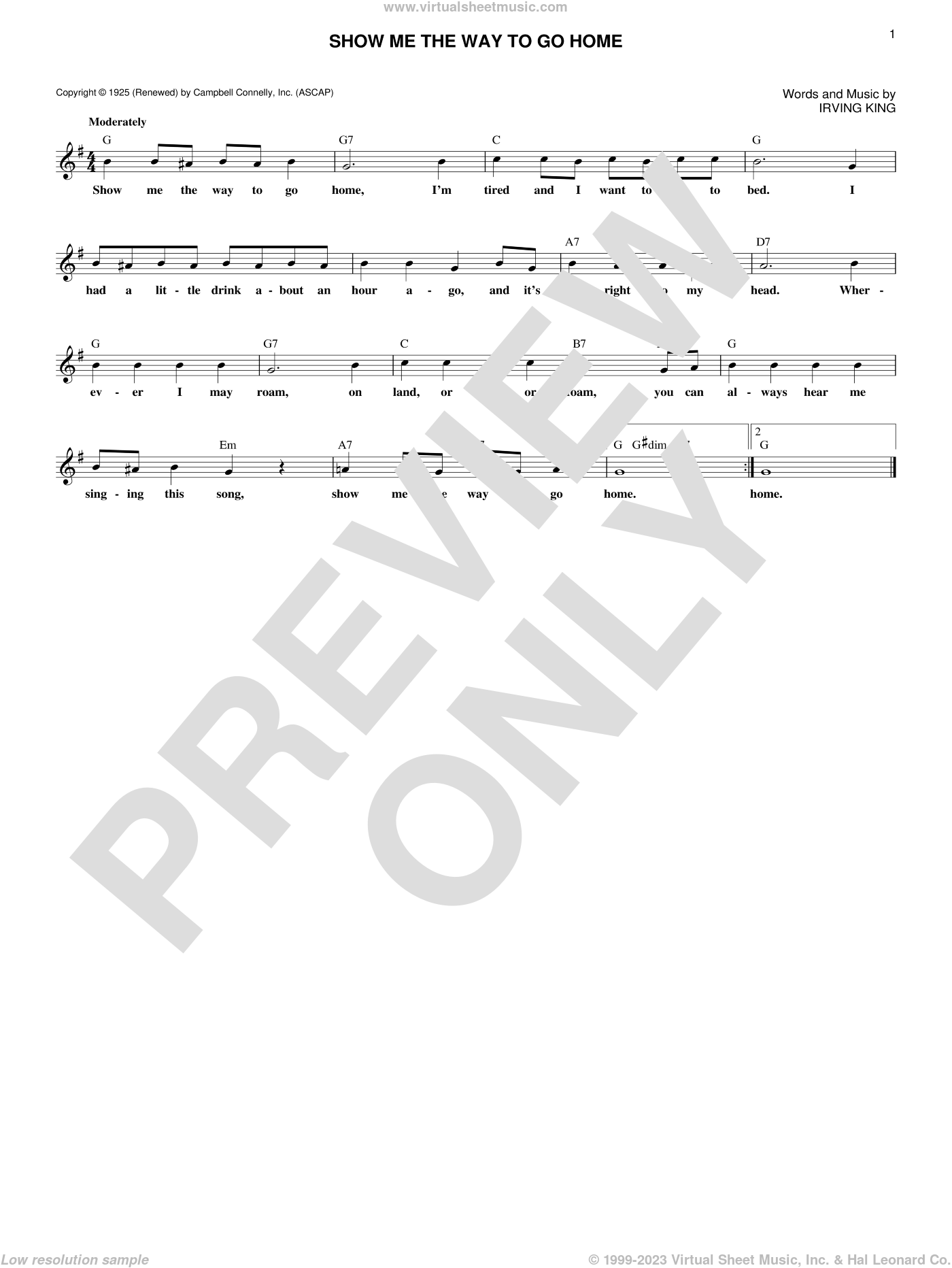 show-me-the-way-to-go-home-sheet-music-fake-book-pdf