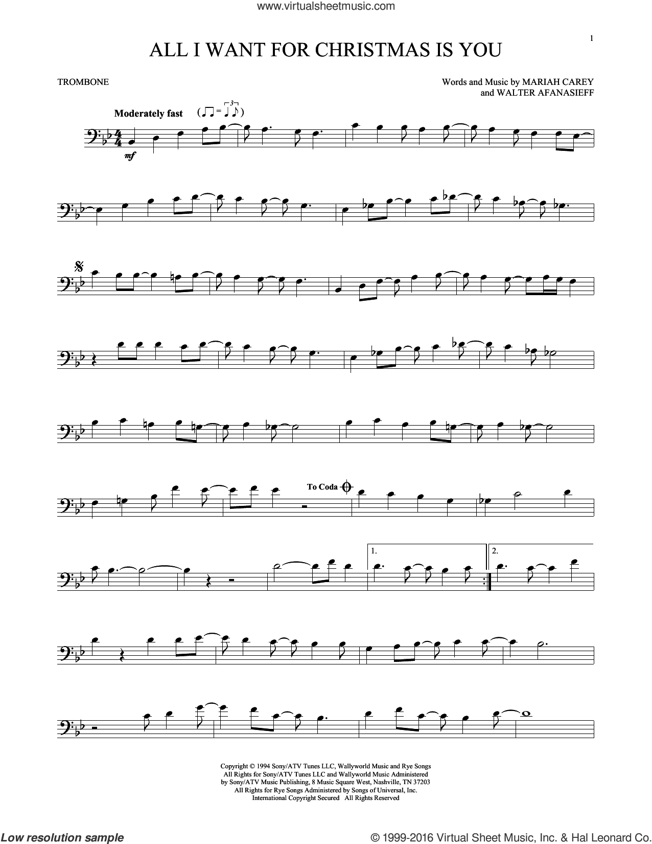 all-i-want-for-christmas-is-you-sheet-music-for-trombone-solo