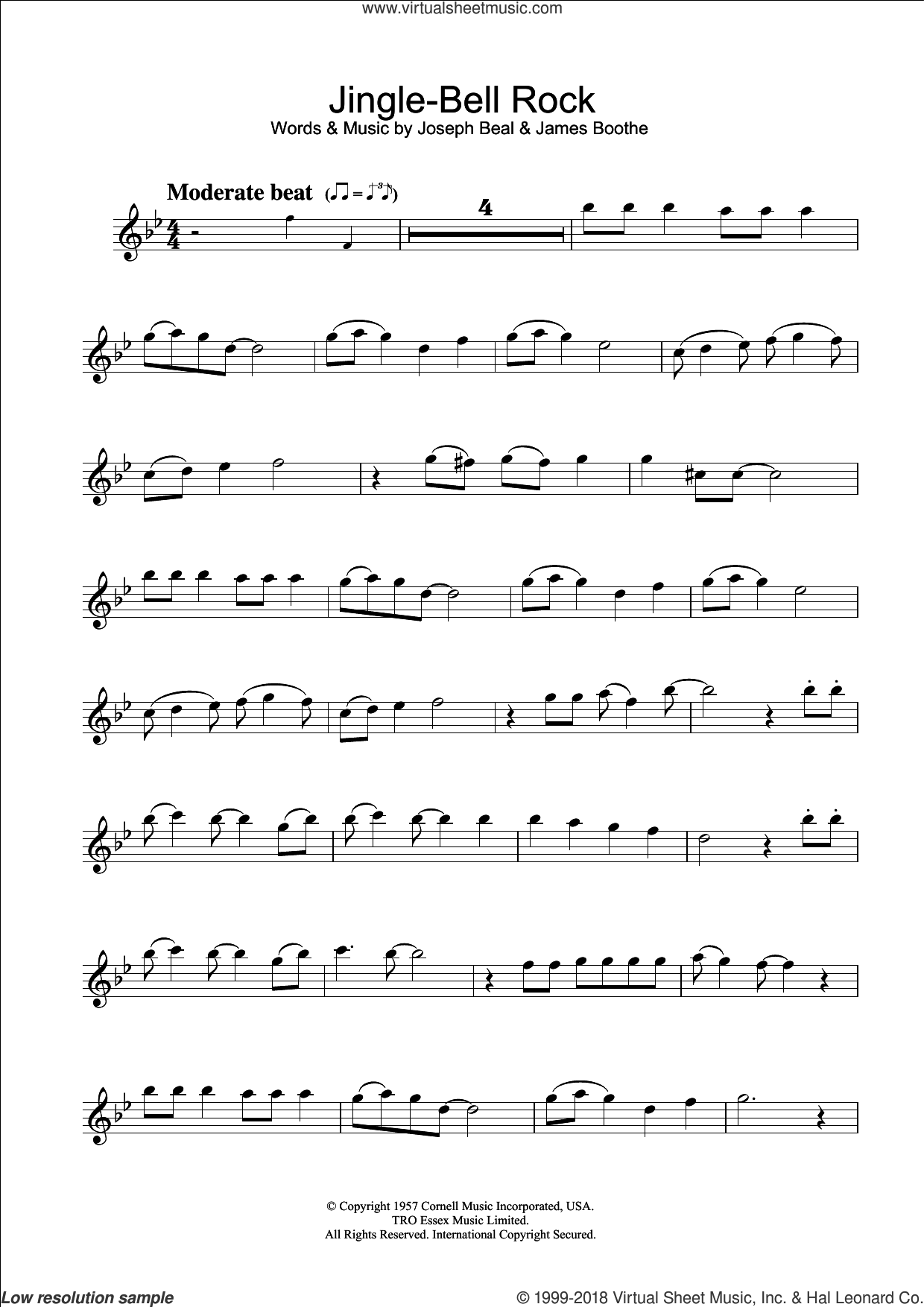 Helms Jingle Bell Rock Sheet Music For Flute Solo Pdf