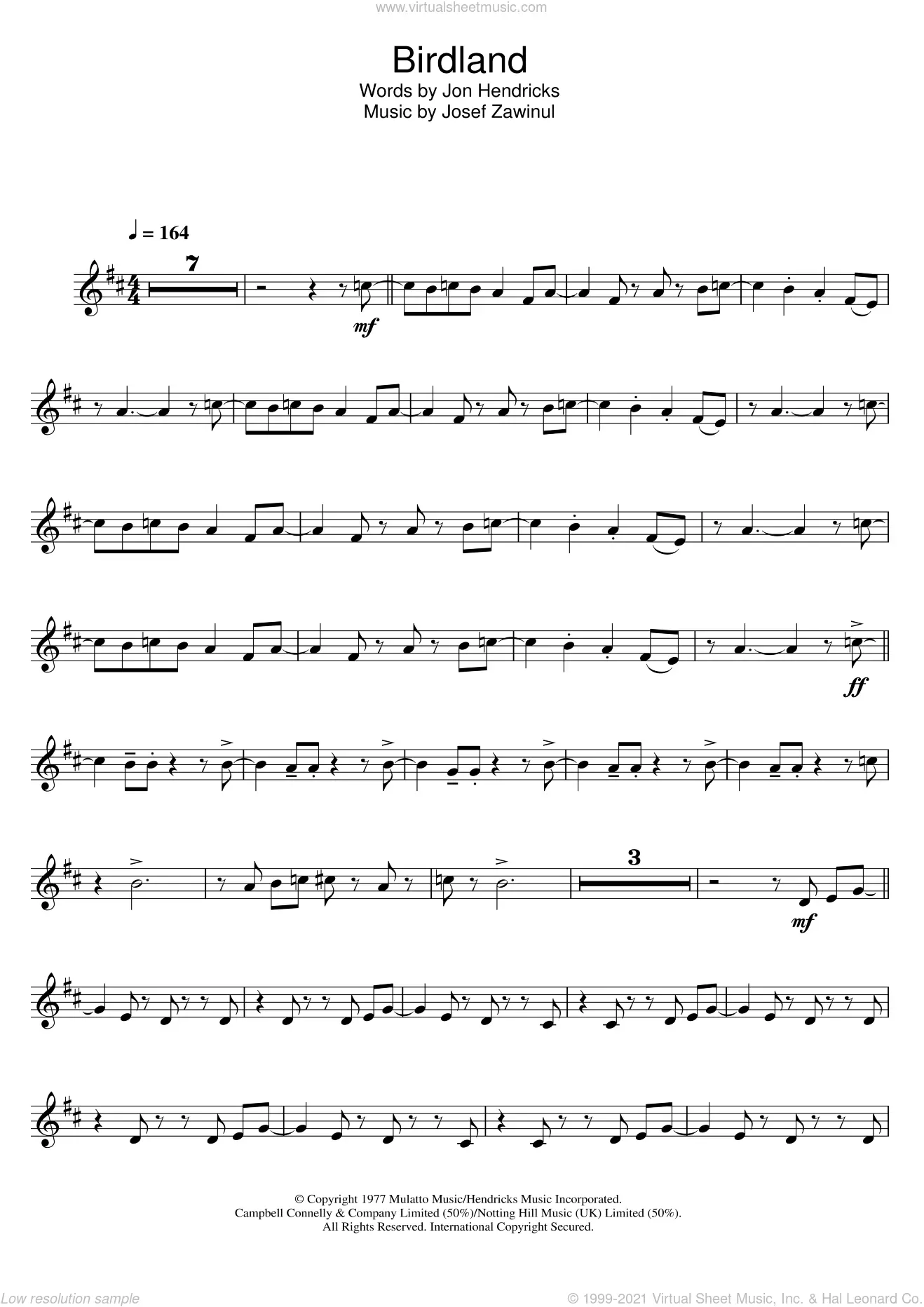 Weather Report Sheet Music to download and print