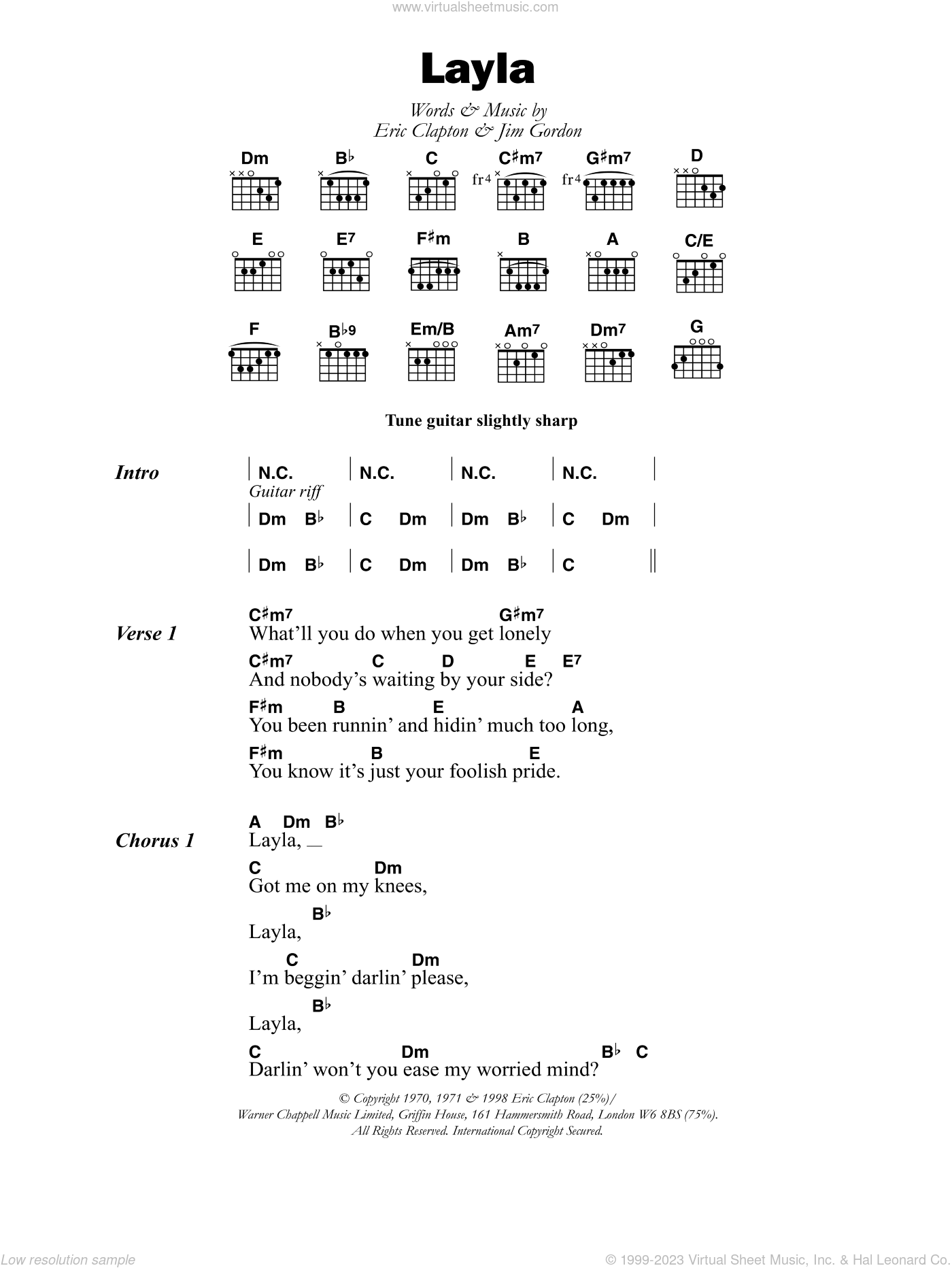 Pretending Sheet Music | Eric Clapton | Piano, Vocal & Guitar Chords  (Right-Hand Melody)