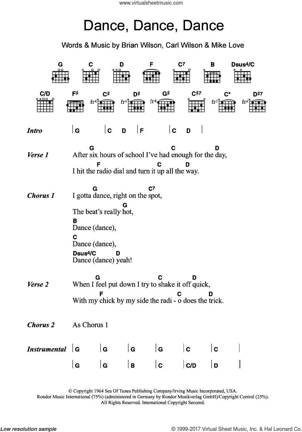 Boys Dance Dance Dance Sheet Music For Guitar Chords Pdf