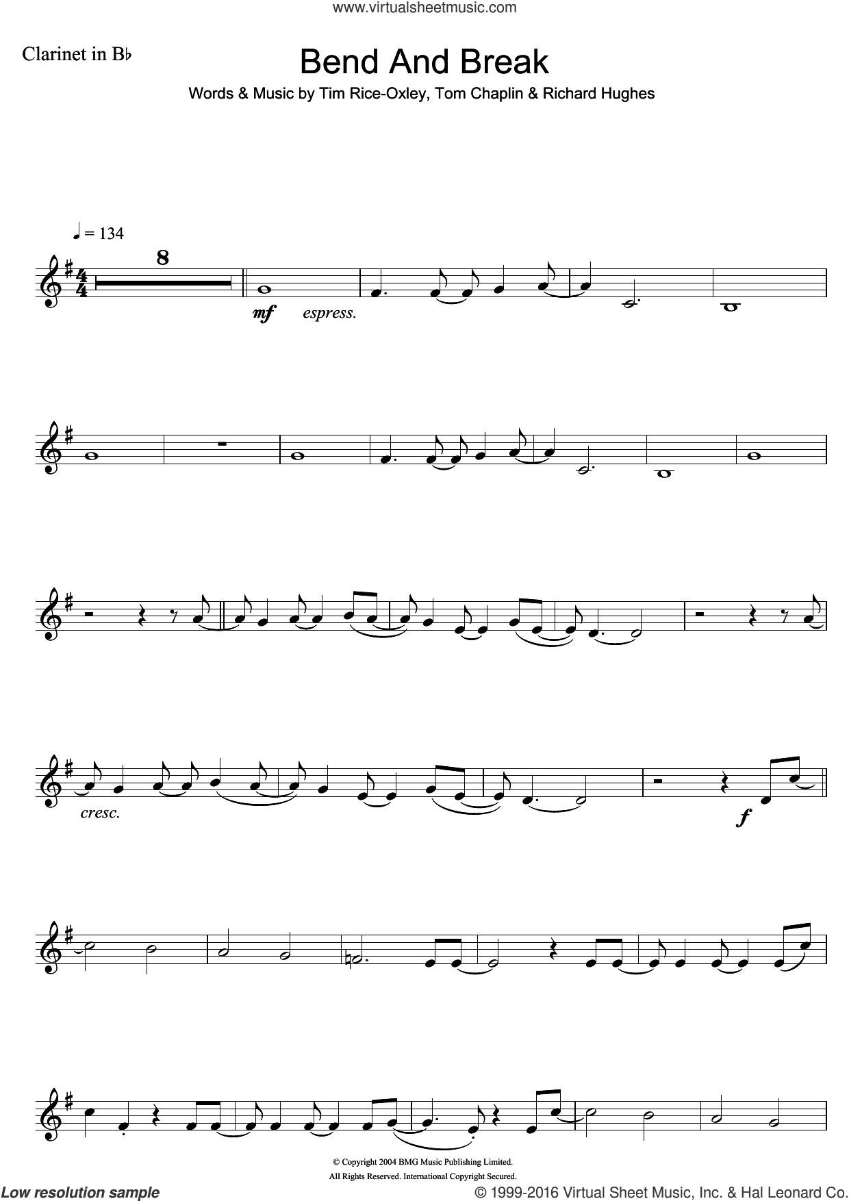 RiceOxley Bend And Break sheet music for solo (PDF)
