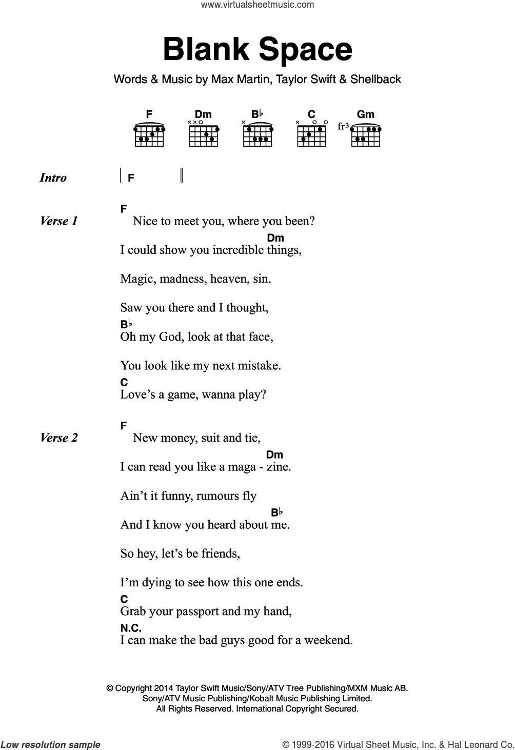 Mean By Taylor Swift Guitar Chords