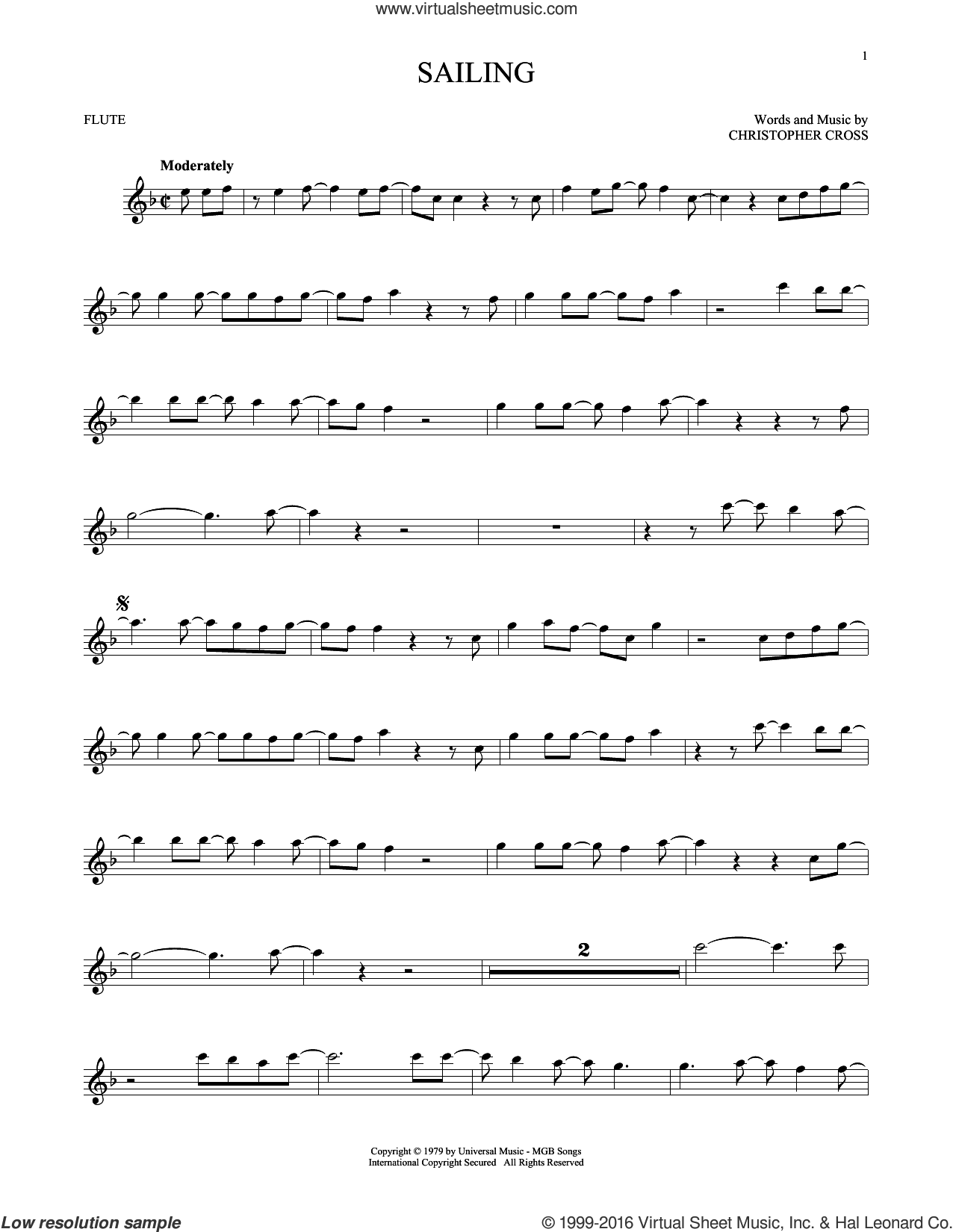 Just The Two Of Us sheet music for flute solo (PDF-interactive)