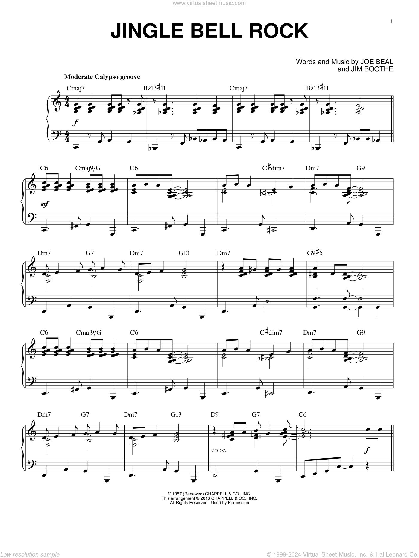 Jingle Bell Rock [Jazz version] (arr. Brent Edstrom) sheet music for