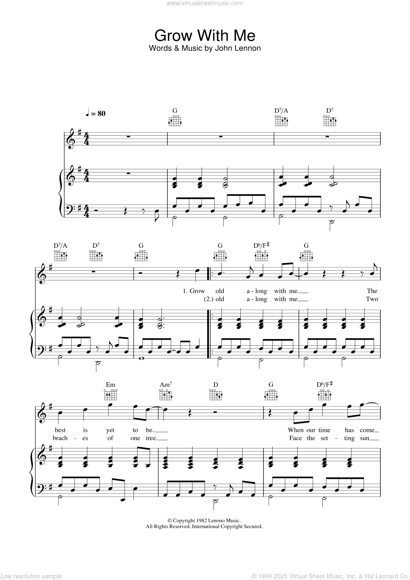 Woman by John Lennon - Piano - Digital Sheet Music