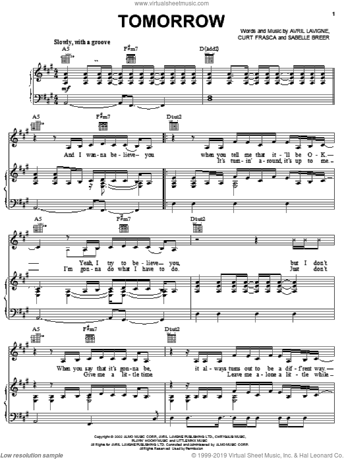 avril lavigne let me go piano sheet avril lavigne let me go piano sheet