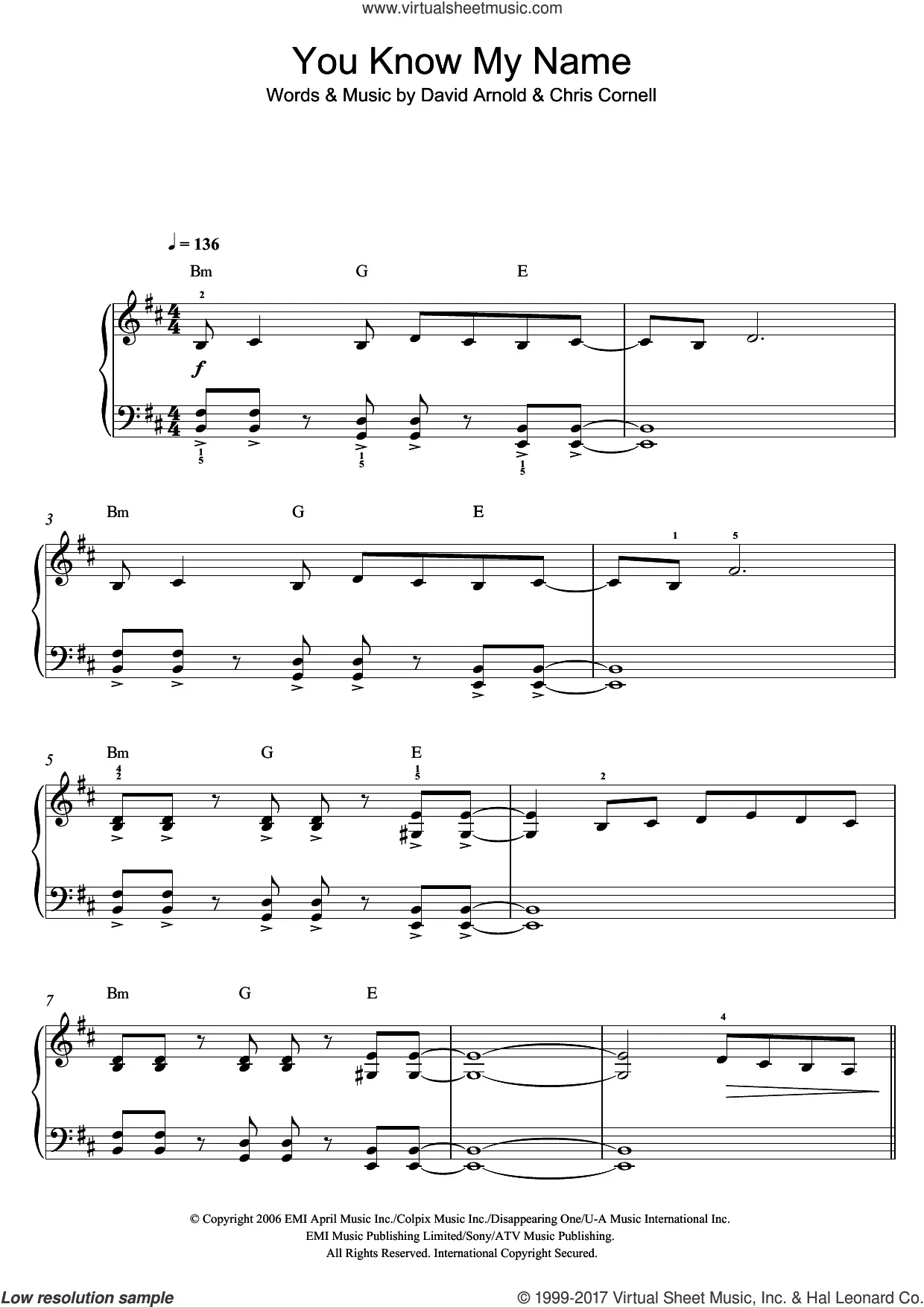 You Know My Name Sheet music for Drum group (Solo)