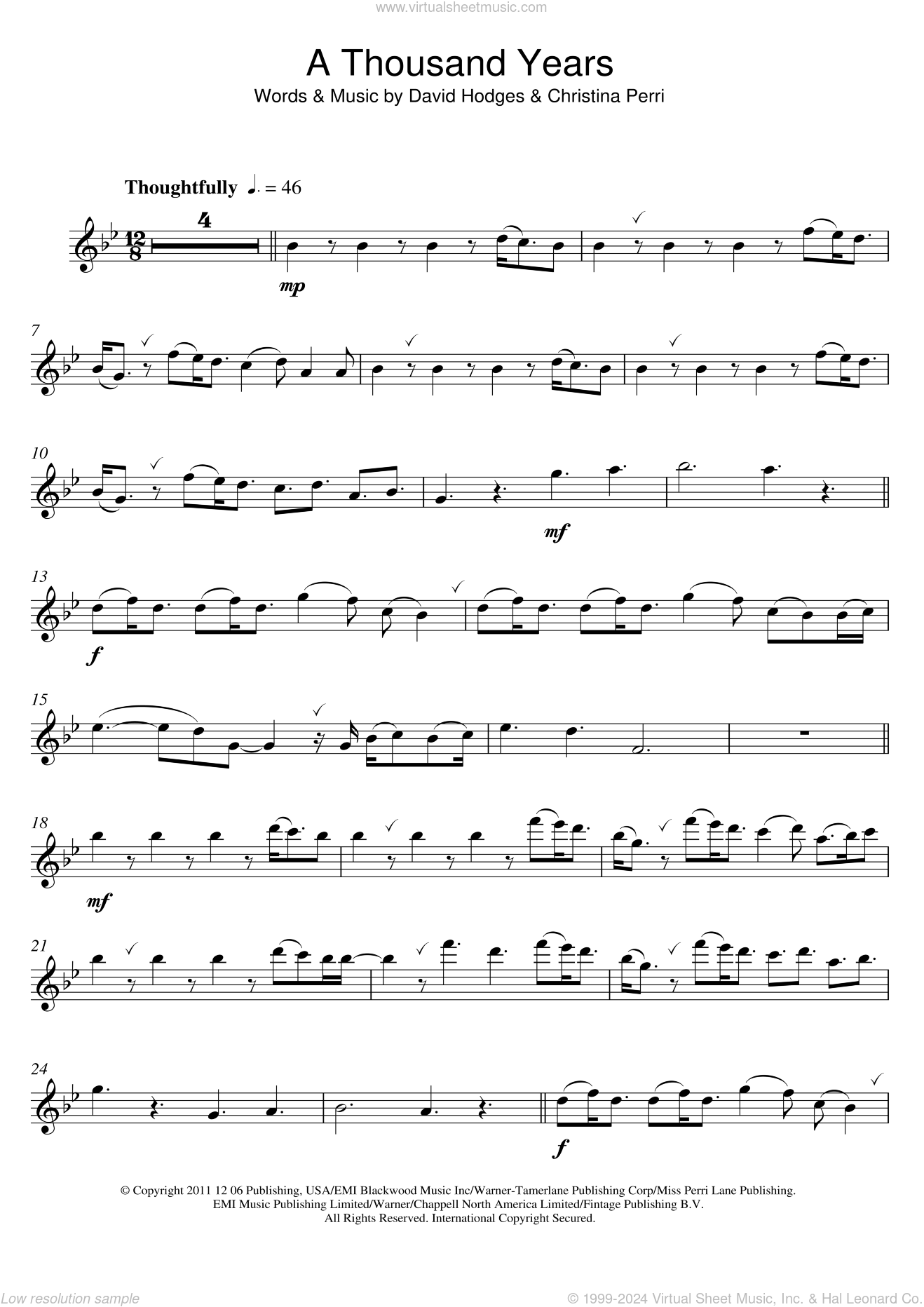 beginners flute sheet music