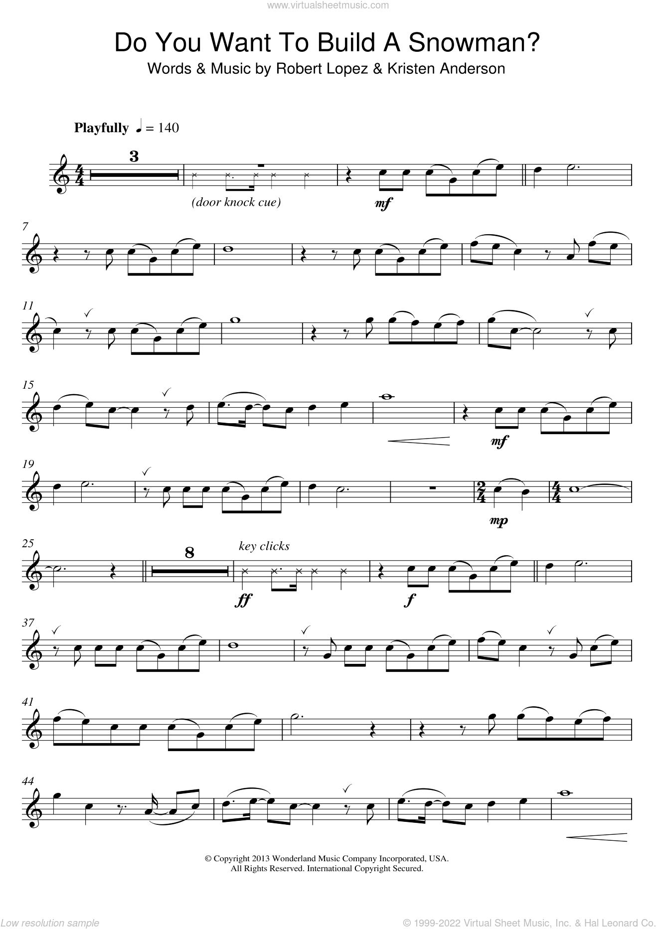 Lopez Do You Want To Build A Snowman From Disney S Frozen Sheet Music For Alto Saxophone Solo