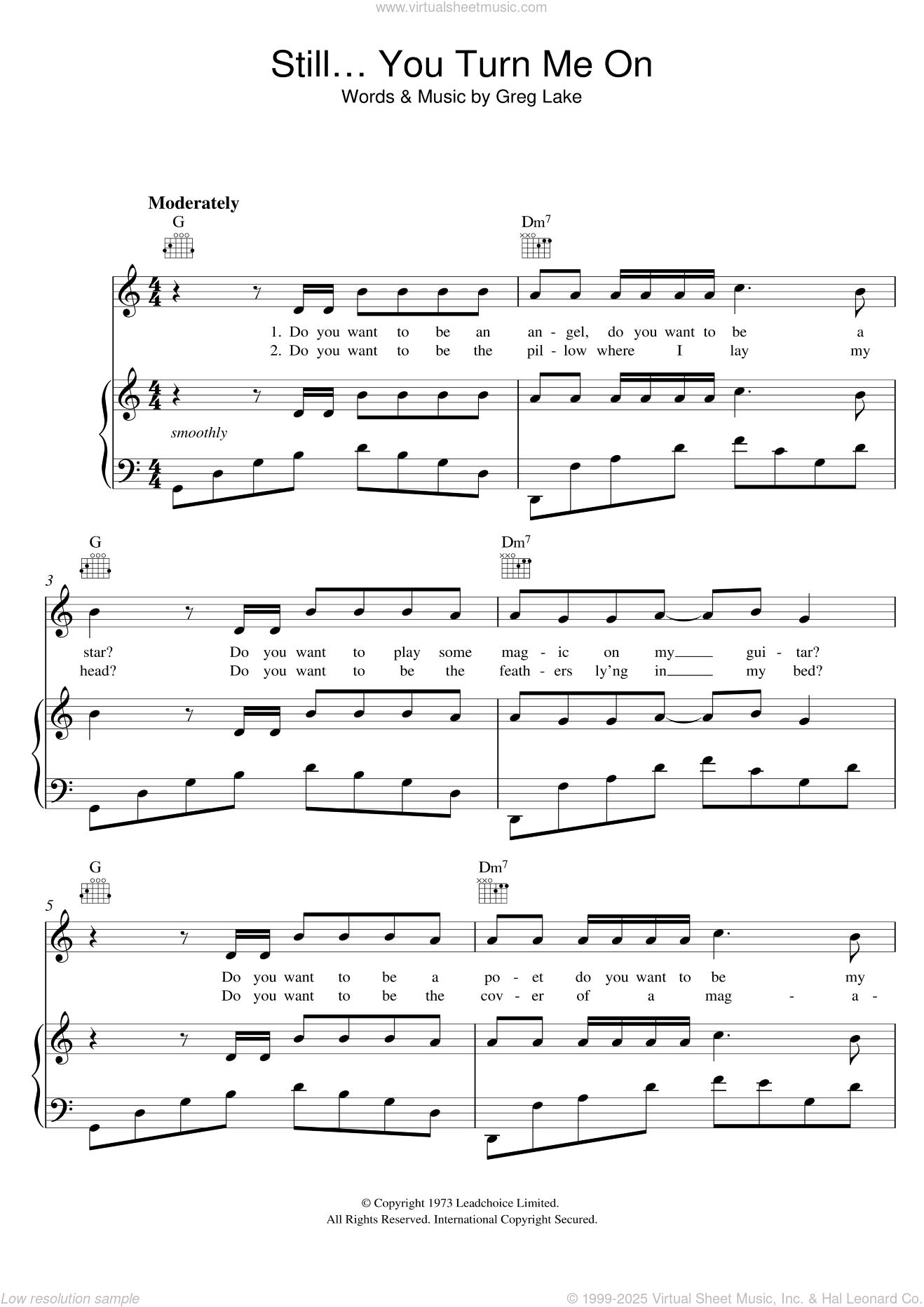 Still You Turn Me On sheet music for voice, piano or guitar (PDF)