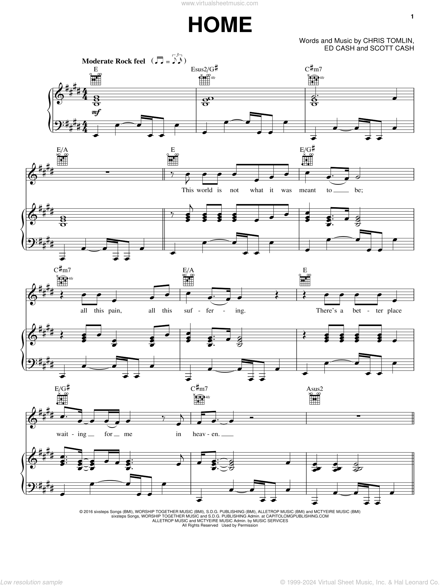 Tomlin Home Sheet Music For Voice Piano Or Guitar Pdf