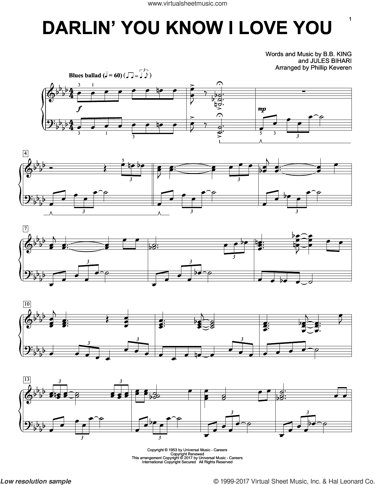 Because I Love You Sheet music for Piano (Solo)