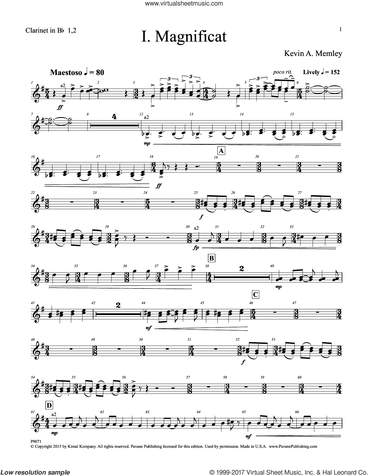 Magnificat (Full Orchestra) (Parts) (complete Set Of Parts) Sheet Music ...