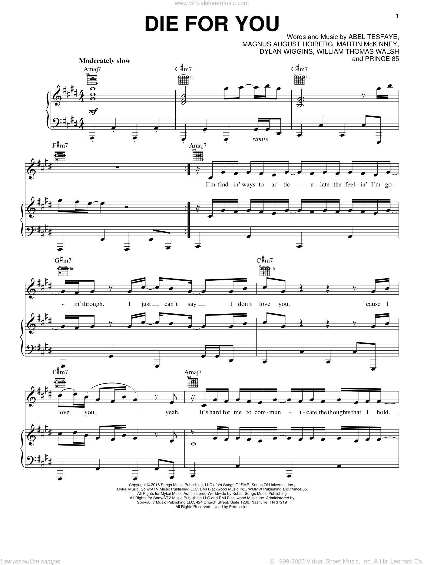 Earned It Sheet Music & Piano Notes – The Weeknd Music