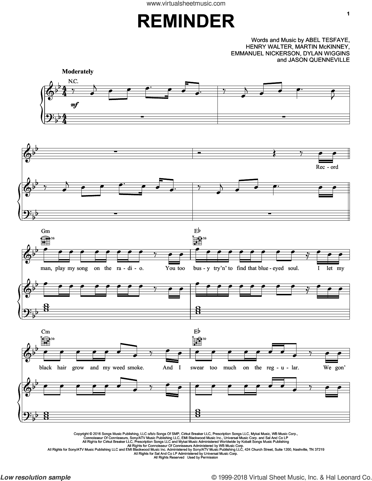 Earned It Sheet Music & Piano Notes – The Weeknd Music