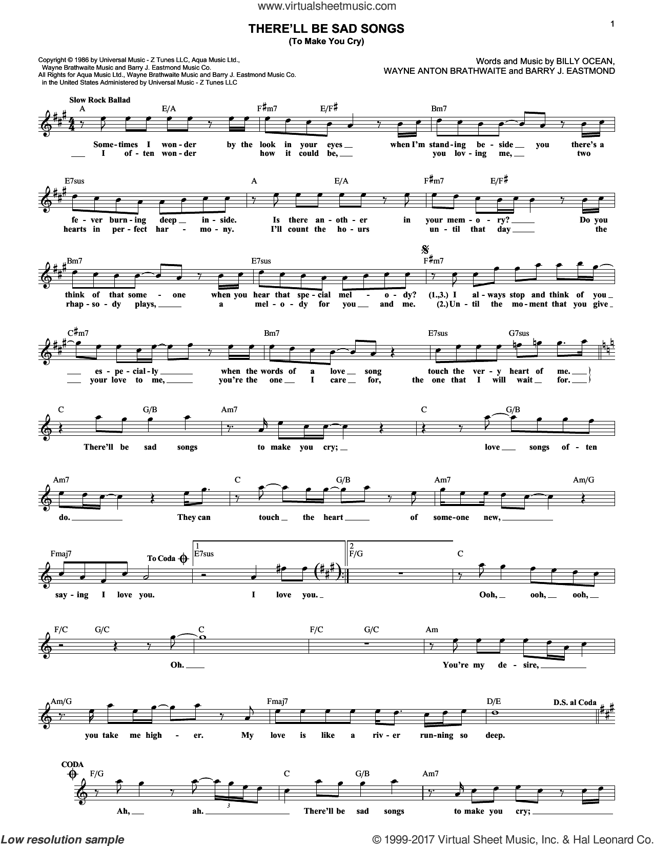 there-ll-be-sad-songs-to-make-you-cry-sheet-music-fake-book