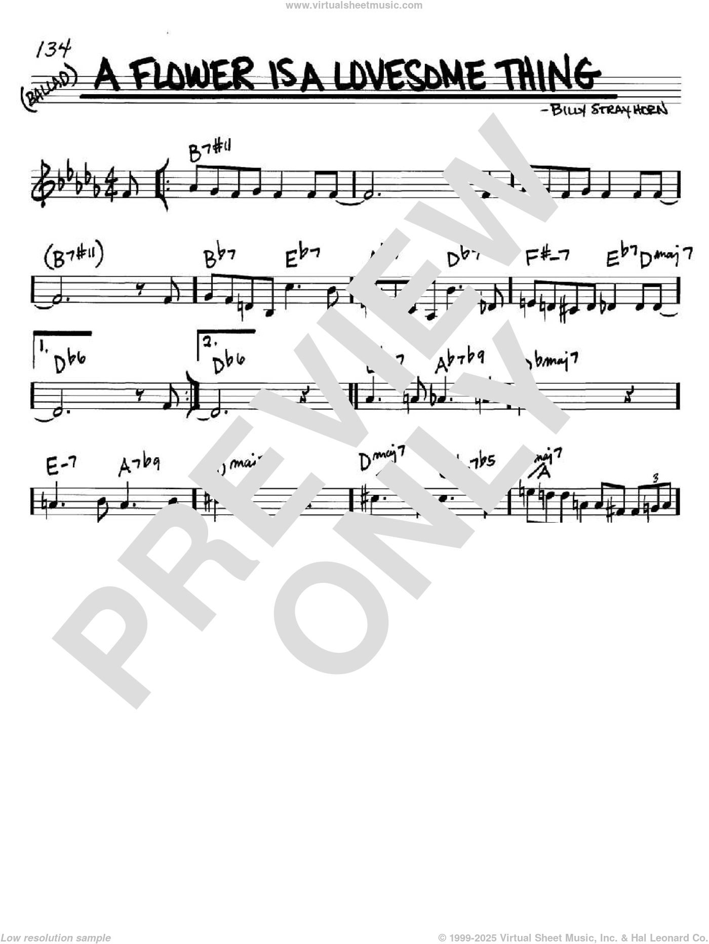 A Flower Is A Lovesome Thing sheet music (in C) (PDF)