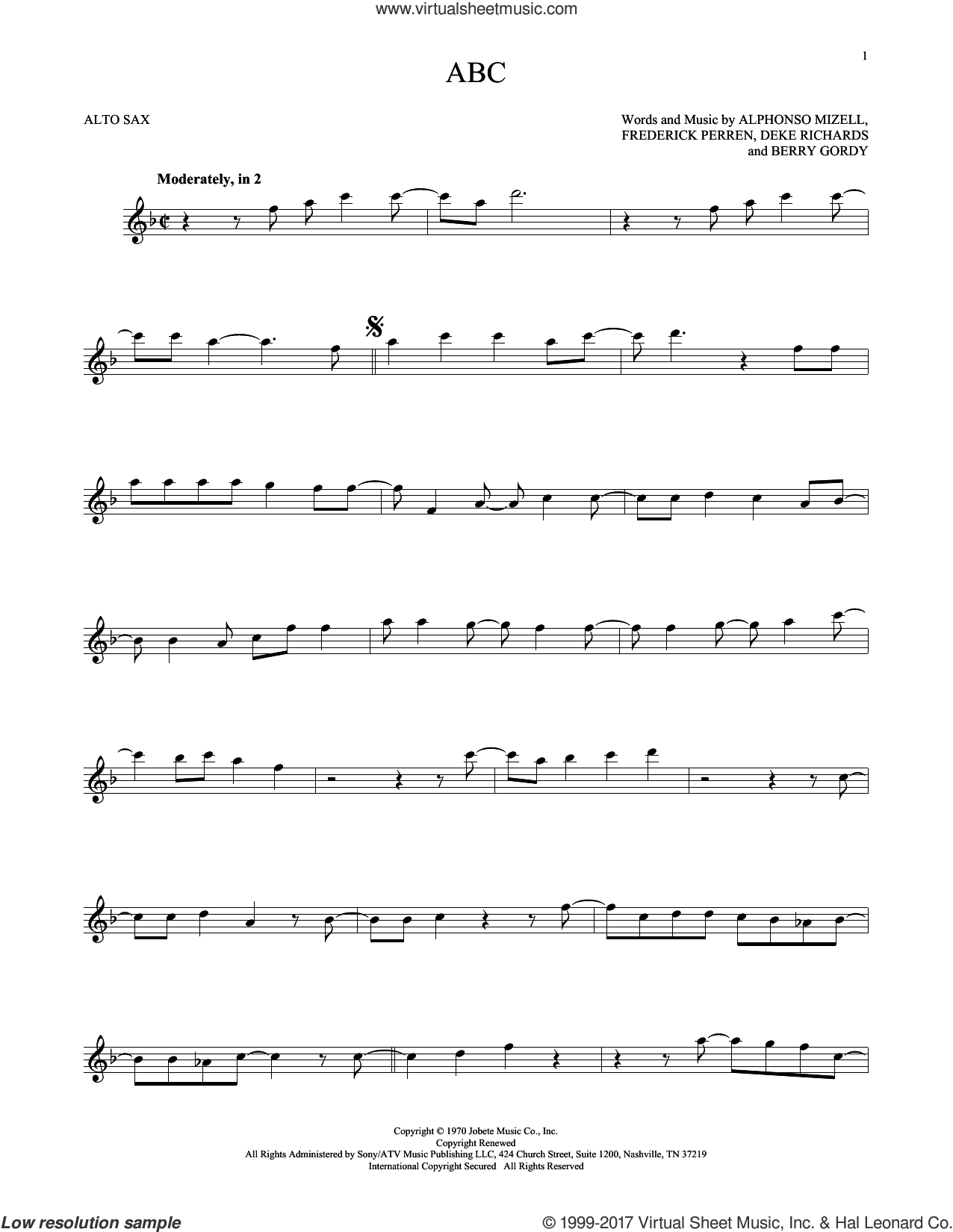 Abc Sheet Music For Alto Saxophone Solo Pdf Interactive 