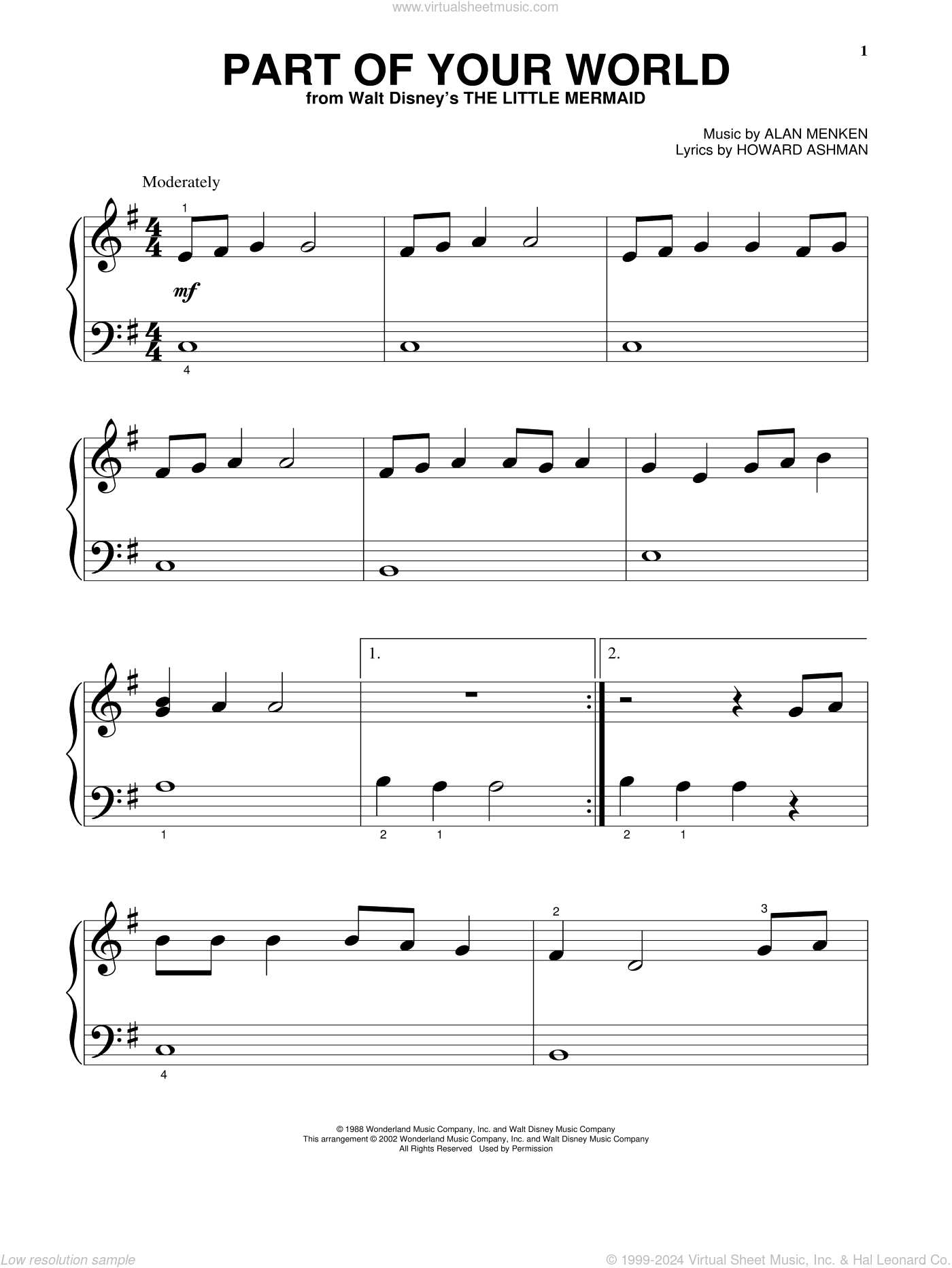 part-of-your-world-from-the-little-mermaid-beginner-sheet-music-for-piano-solo
