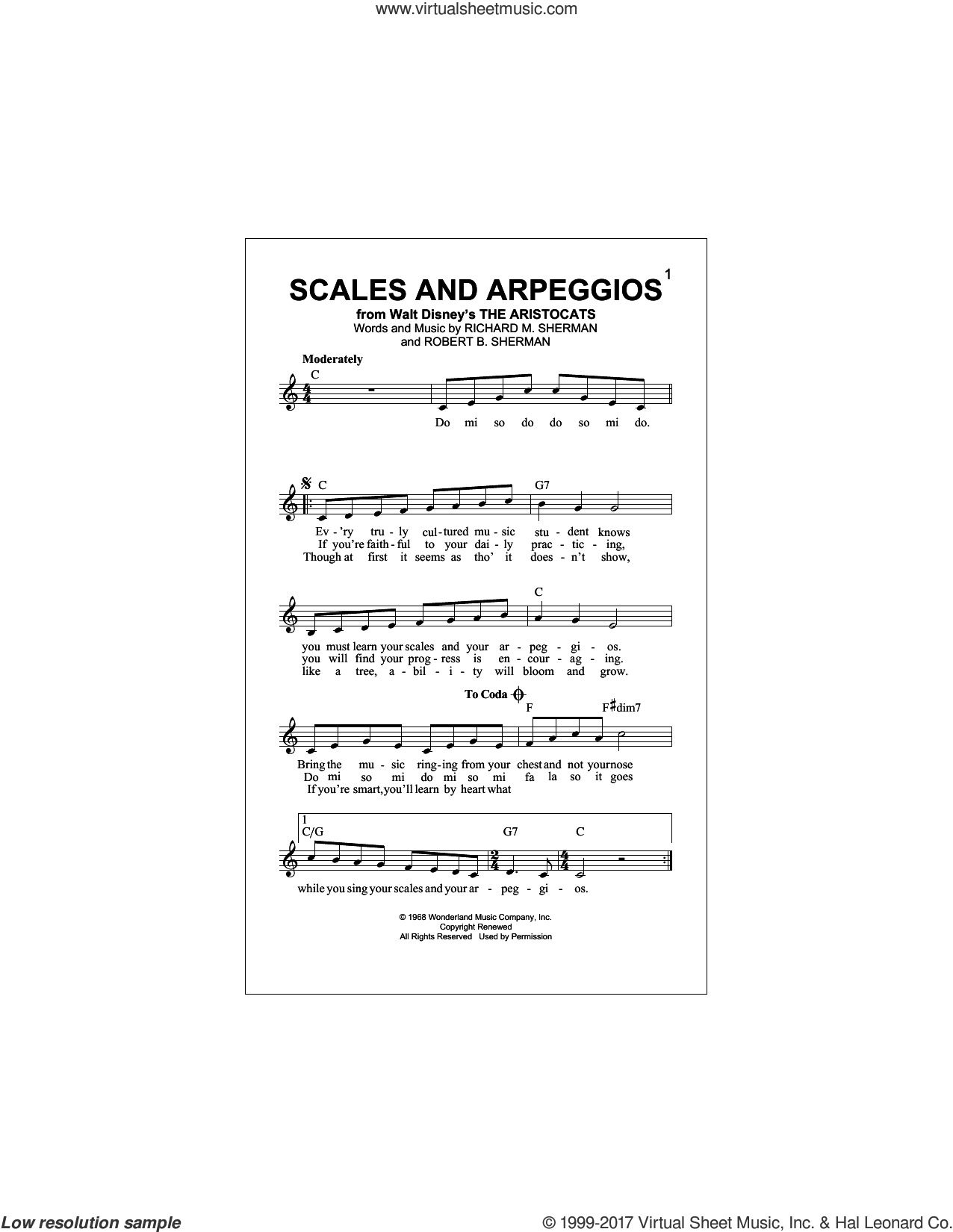 Sherman Scales And Arpeggios Sheet Music Fake Book Pdf - 