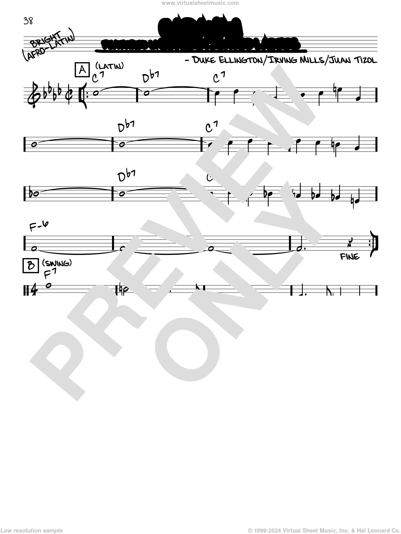 Caravan (Intermediate Level, Alto Sax) - Short version (Ellington