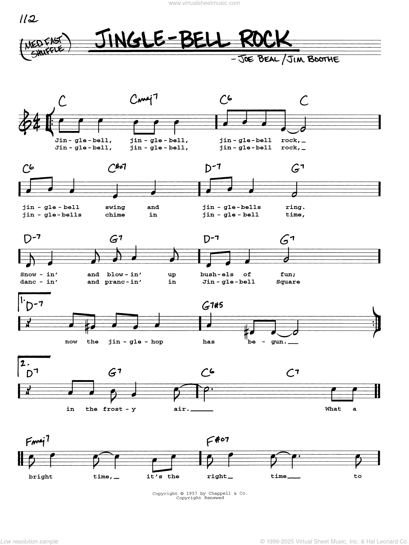 Jingle Bells Song Lyrics & Guitar Chords 