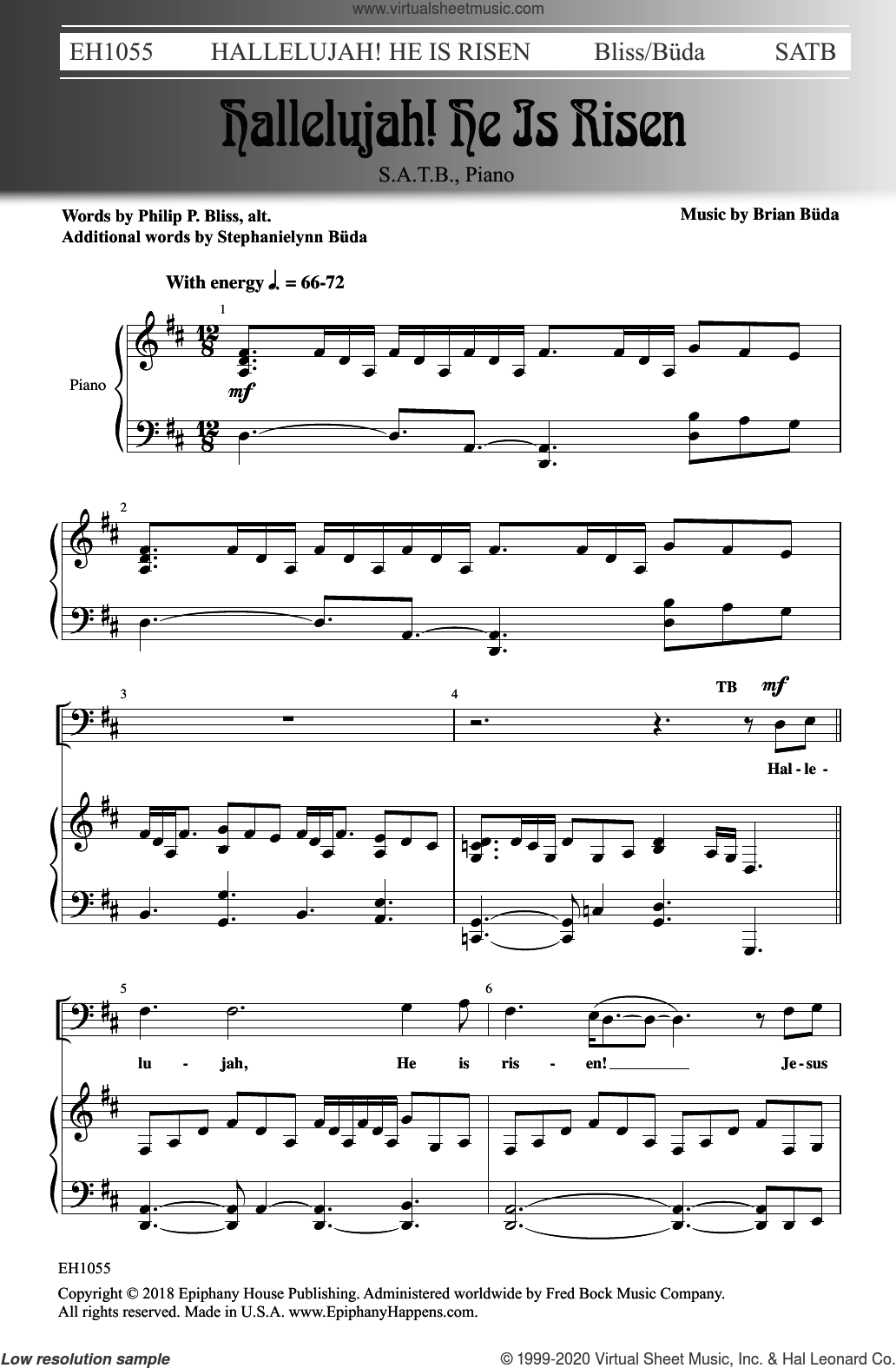 Hallelujah! He Is Risen sheet music for choir (SATB soprano, alto